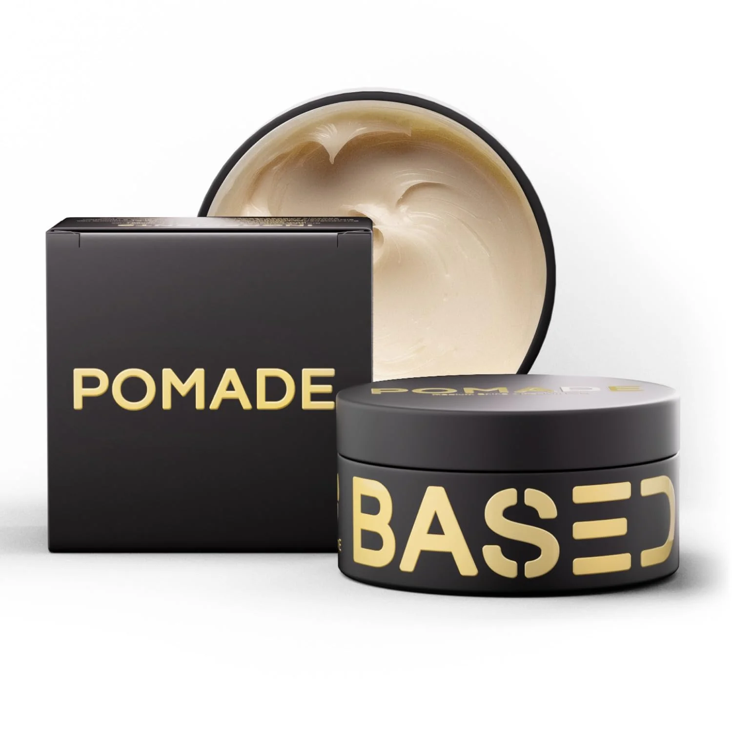 Proven BASED Pomade for Men Quality Hair Care with Medium Hold Natural Shine Fragrance Easy to Apply Great for All Hair Types Hydrating Pure