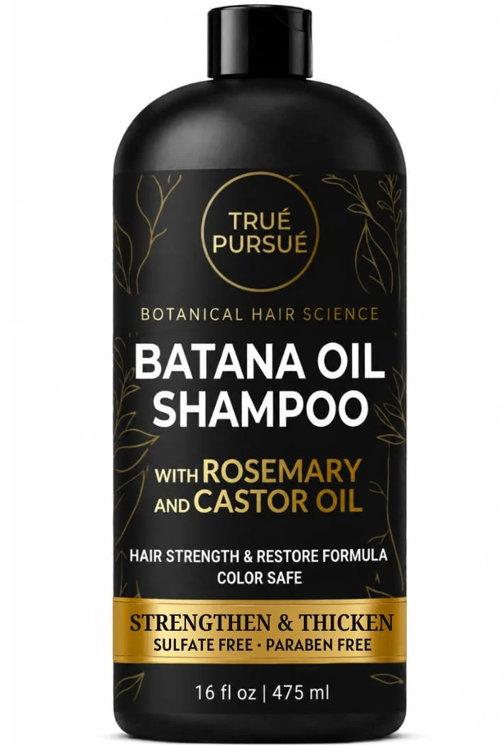 Smart Batana Oil Shampoo for Hair Growth Strength - Rosemary Castor Oil Sulfate- Shampoo for Thinning Dry Damaged Hair for Men and Women Easy-to-Use