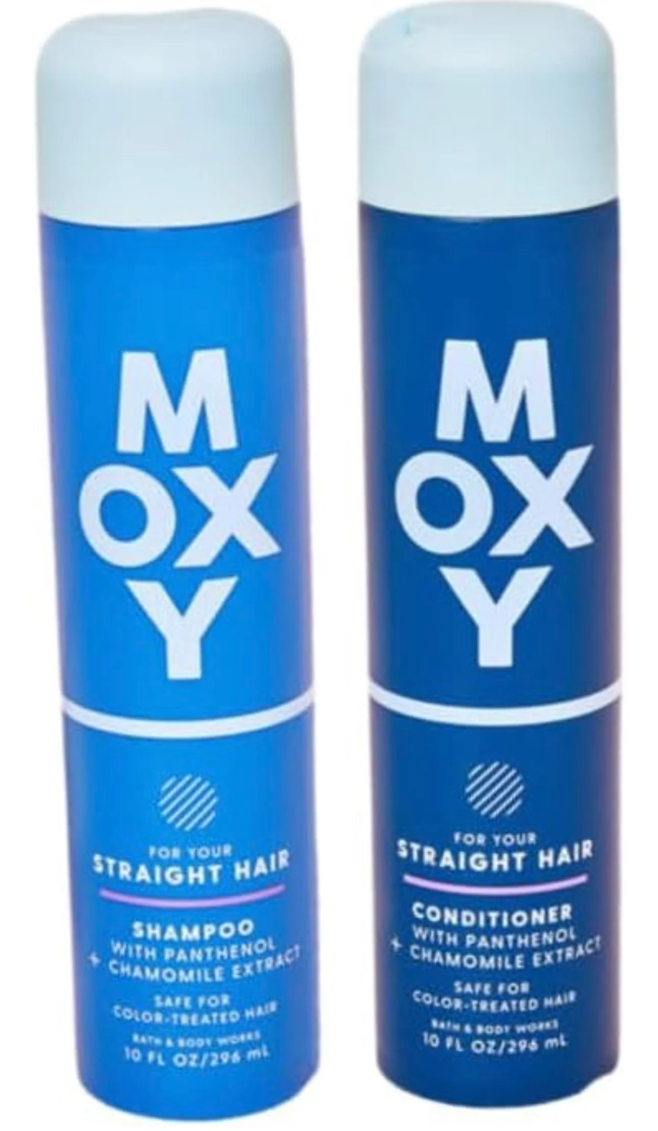 Sophisticated Bath Body Works Moxy Shampoo Conditioner Set 10oz Each Bottle Curly Hair Off White Excellent