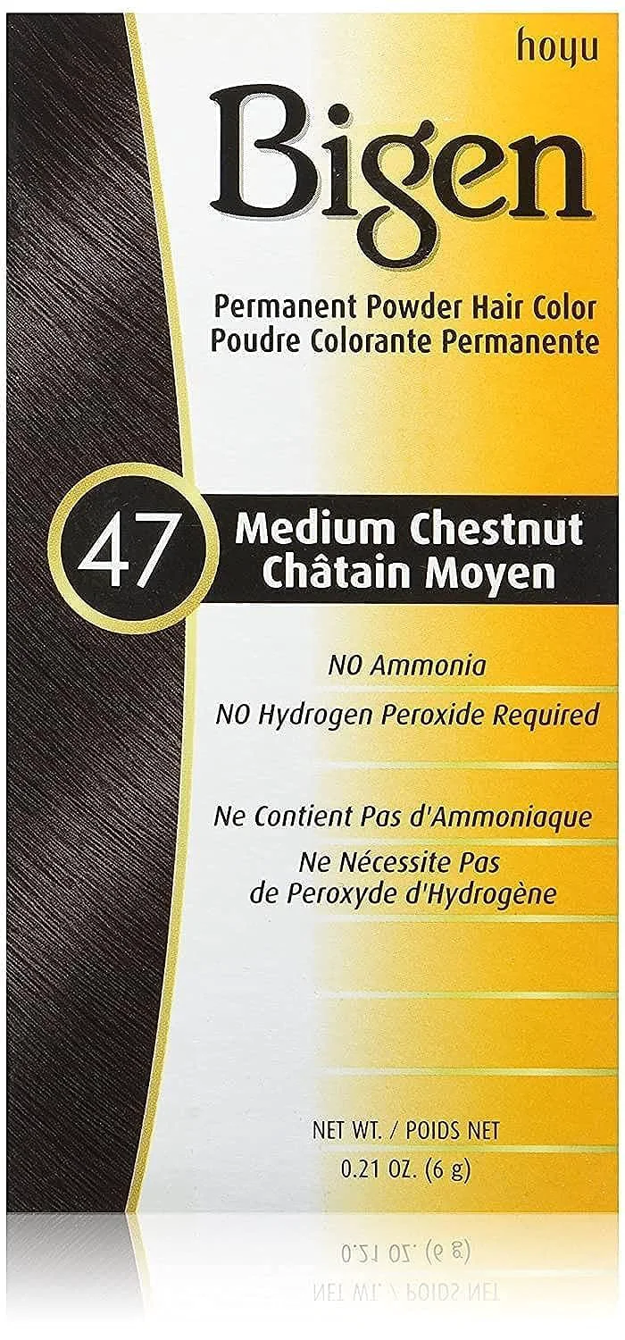 Organic Bigen Permanent Powder Hair Color 47 Medium Chestnut 0.21 Ounce 1 Minimalist