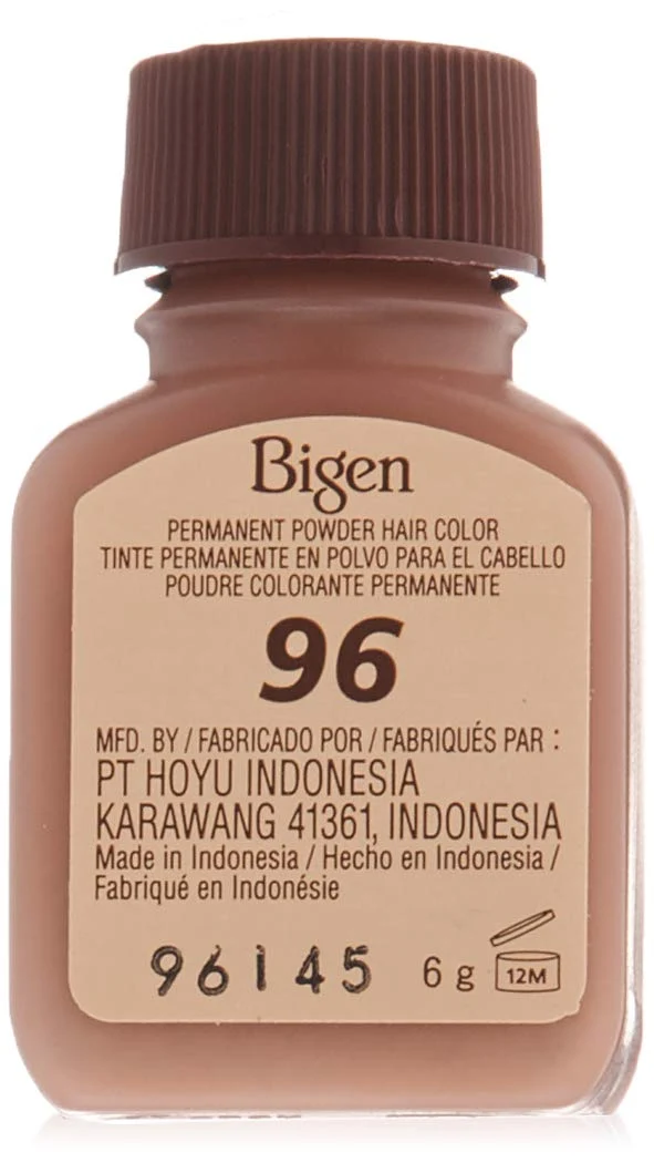 Smart Bigen Permanent Powder Hair Color 96 Deep Burgundy 1 ea 0.21 oz Pack of 4 Genuine