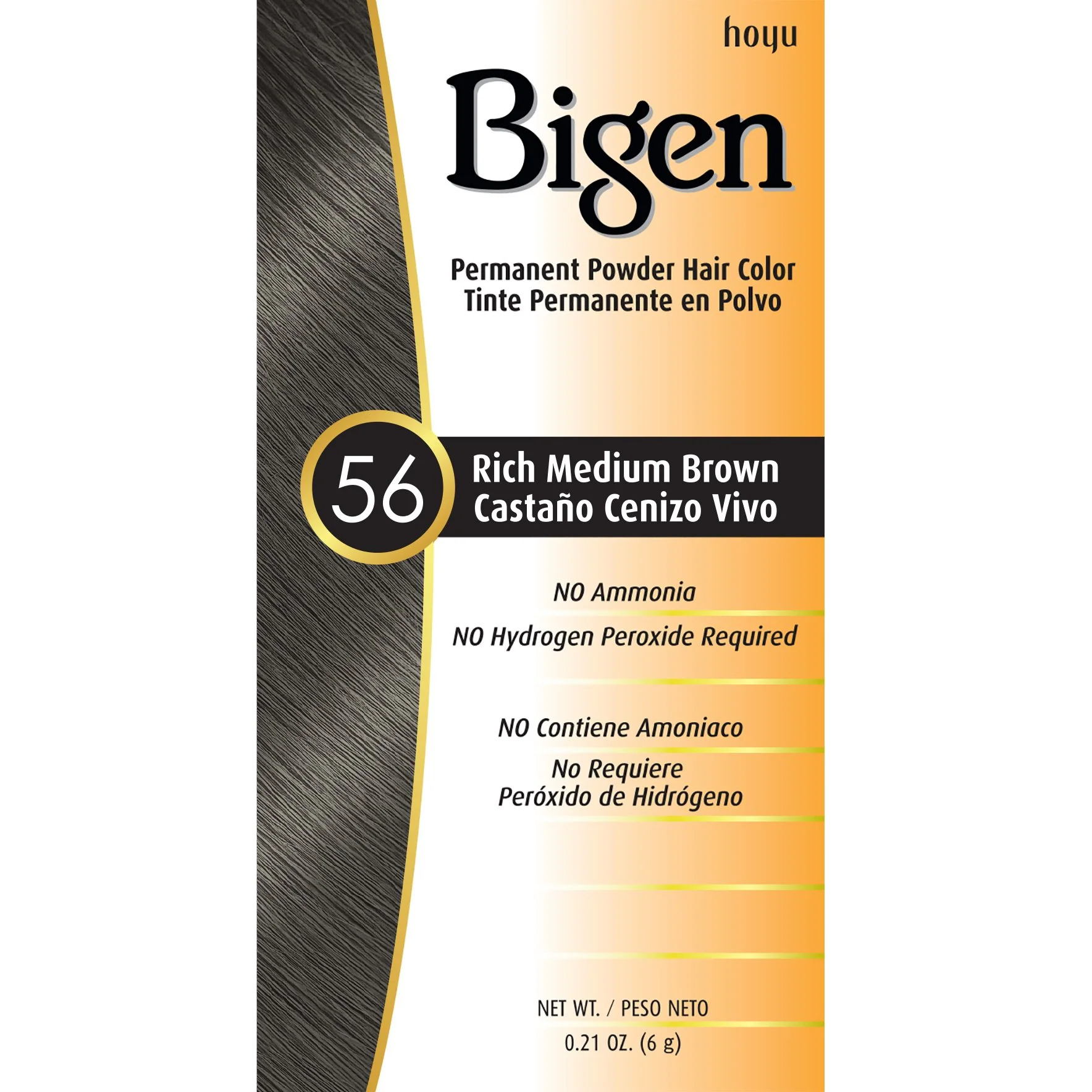 Reliable Bigen Powder Hair Color 56 Rich Medium Brown 0.21 Ounce Pack of 3 High-Grade