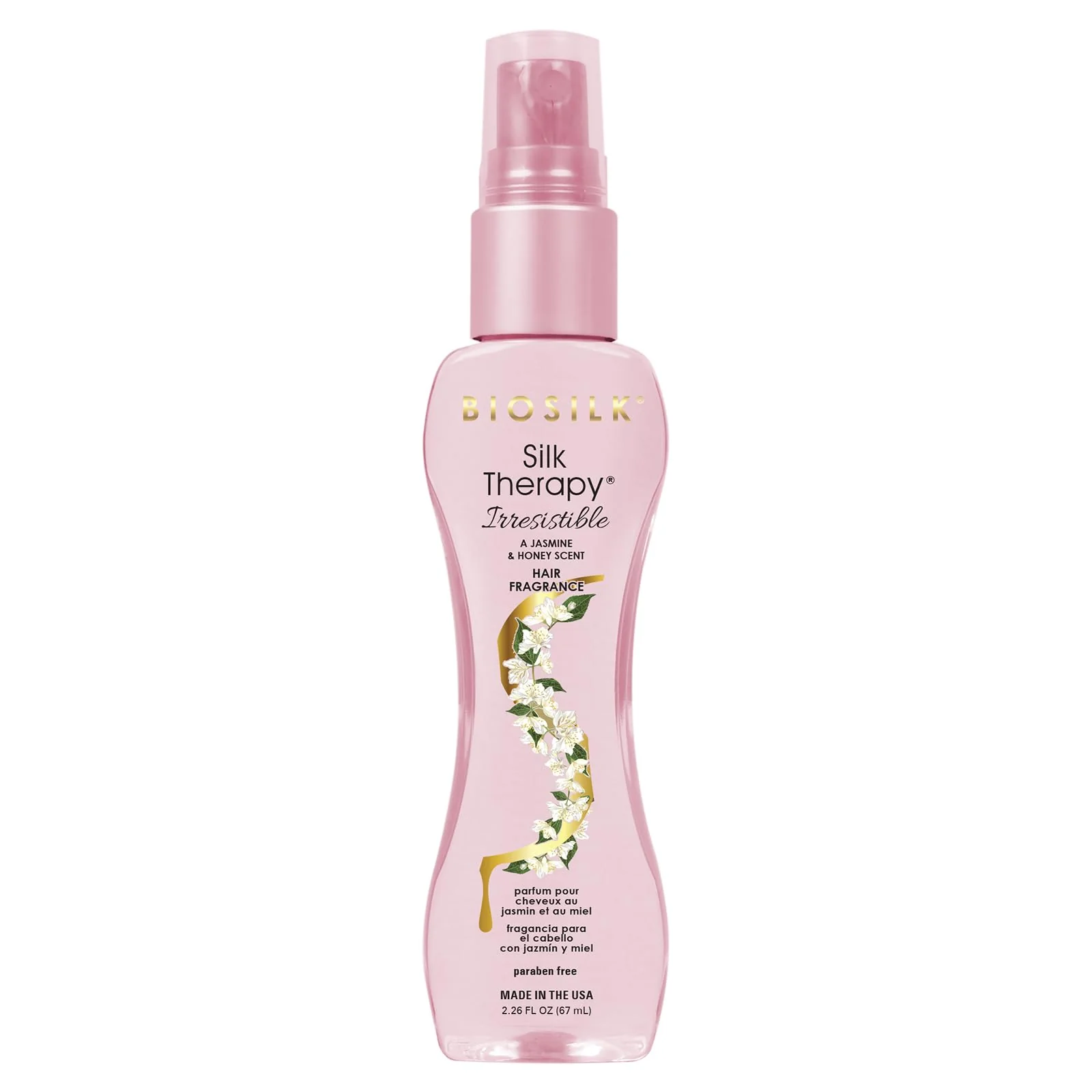 Organic BioSilk Irresistible Collection Silk Therapy Hair Fragrance 2.26oz. Jasmine Honey Scent 2.26 ounces Verified