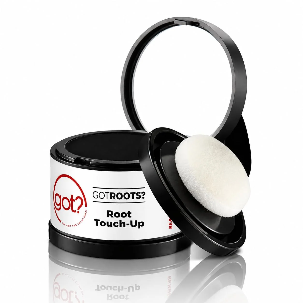 Smooth Black Root Cover Up Powder - Instant Gray Root Touch Up Hairline Powder for Black Hair - Works on Thinning Spots Eyebrows - 0.14 Oz Artisan