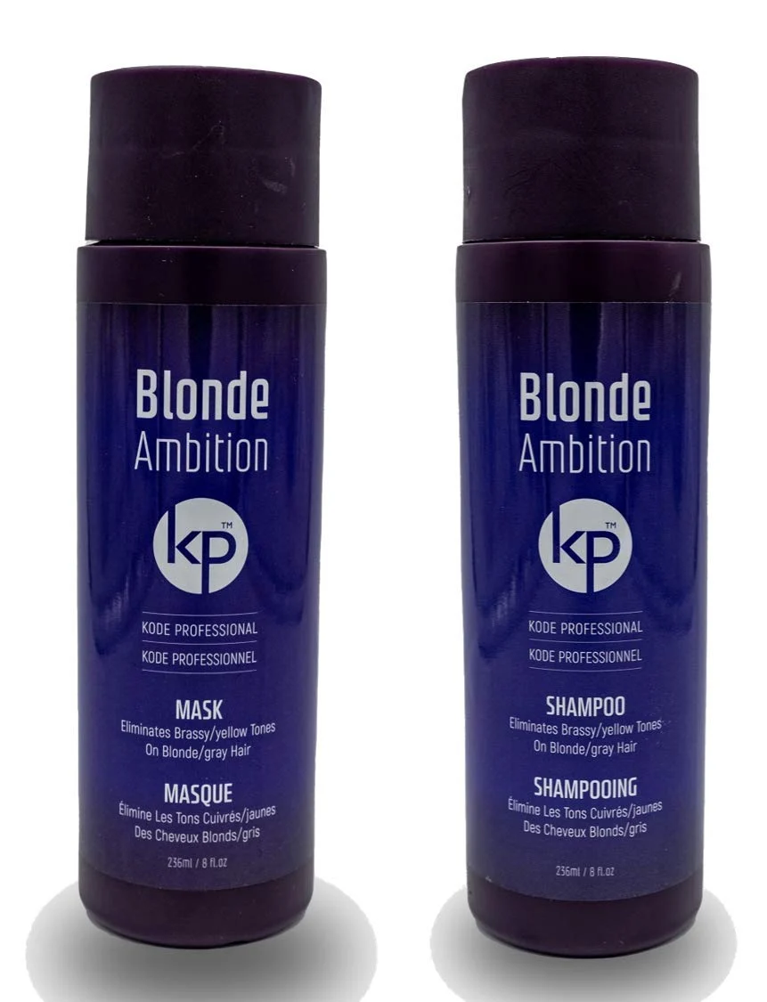 Superior Blonde Ambition Purple Toning Shampoo and Conditioner Set 8 floz by Kode Professional Specialty