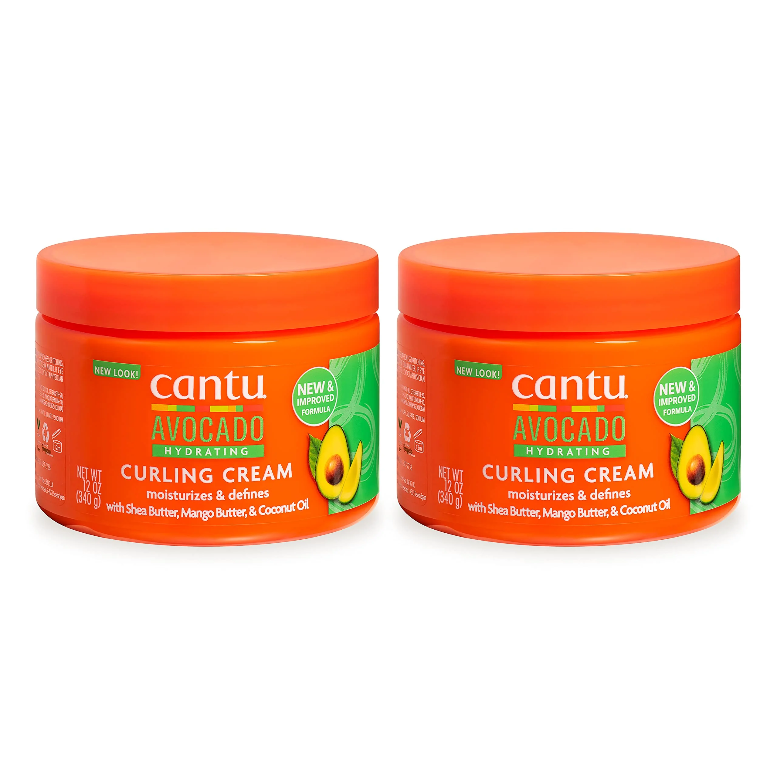 Durable Cantu Avocado Hydrating Curling Cream 12 oz Pack of 2 High-Performance