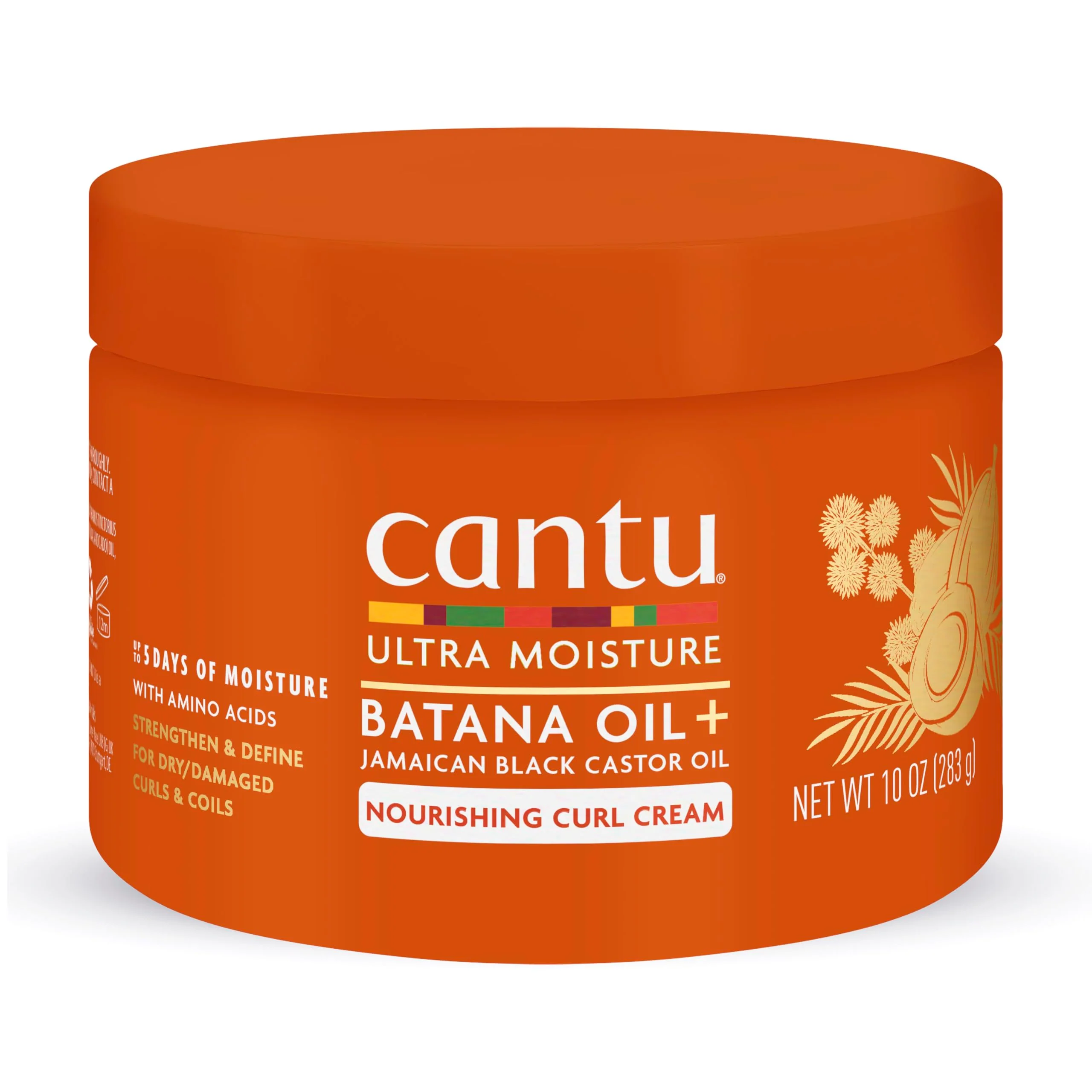 Prestigious Cantu Ultra Moisture Nourishing Curling Cream with Batana Oil Jamaican Black Castor Oil 10 oz Easy-to-Use