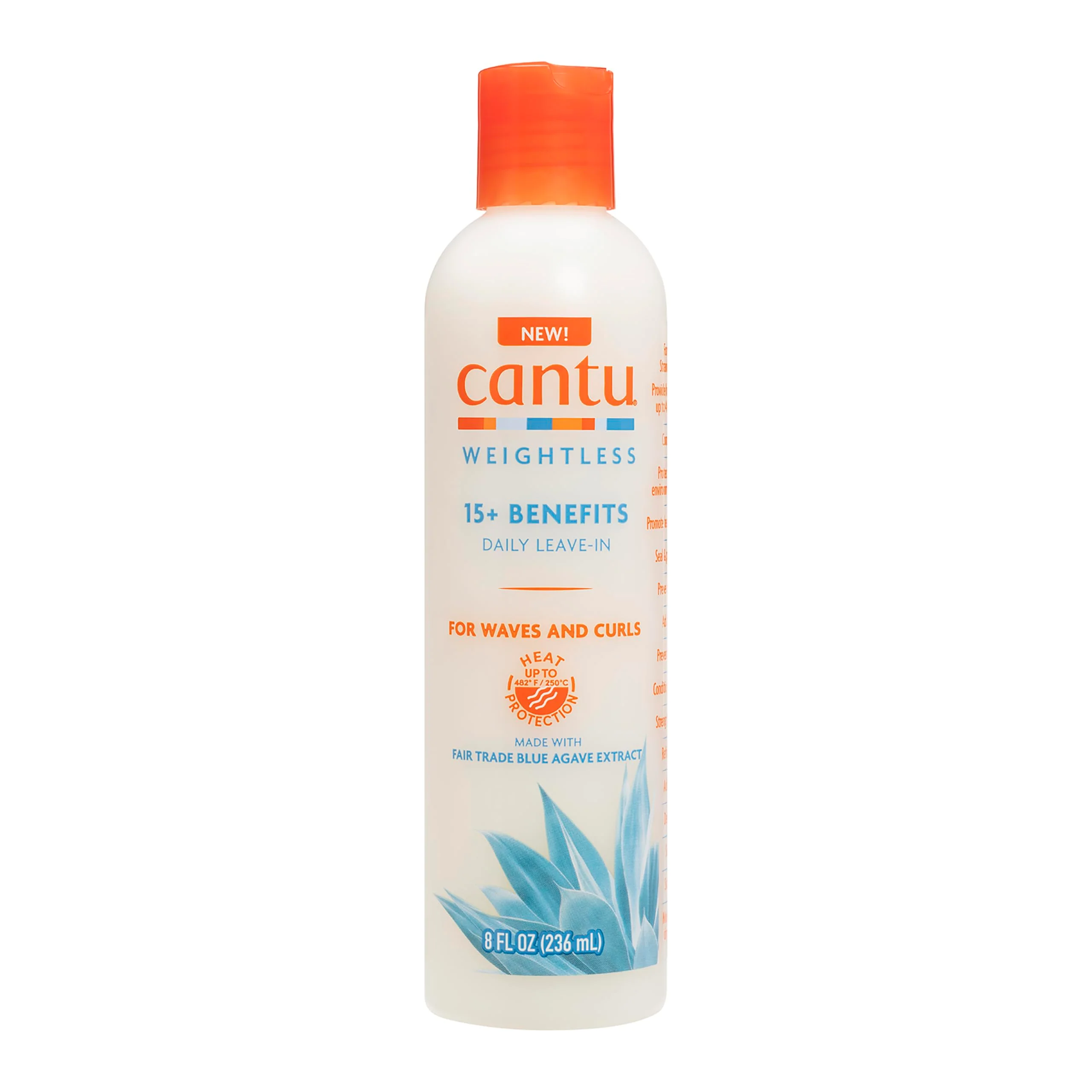 Sustainable Cantu Weightless Daily Leave-in Cream for Natural Hair with Shea Butter 8 fl oz Flexible