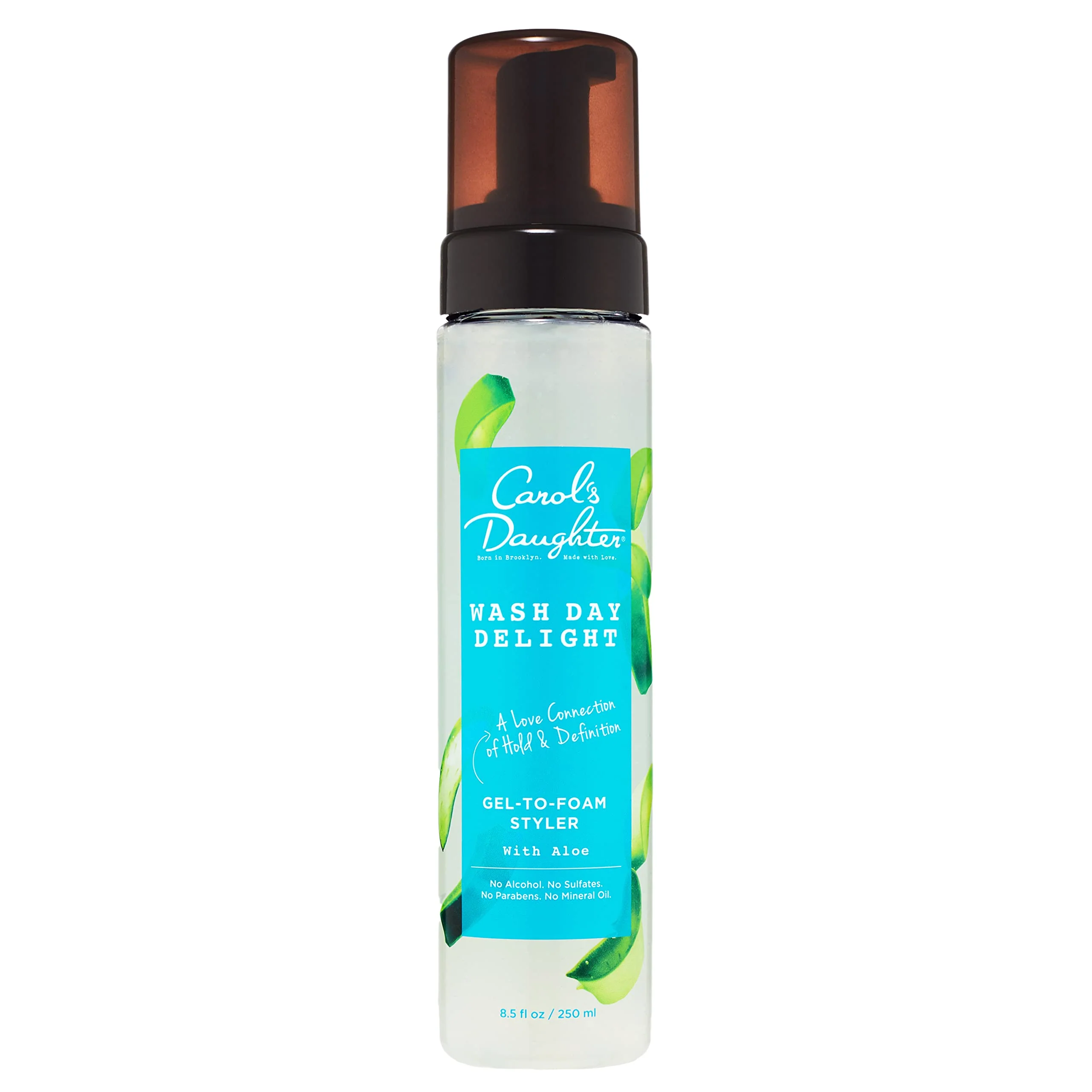 High-Grade Carol's Daughter Wash Day Delight Hair Gel to Foam Mousse Styler and Hair Detangler for Curls with Aloe Natural-looking Hold 8.5 fl oz Green