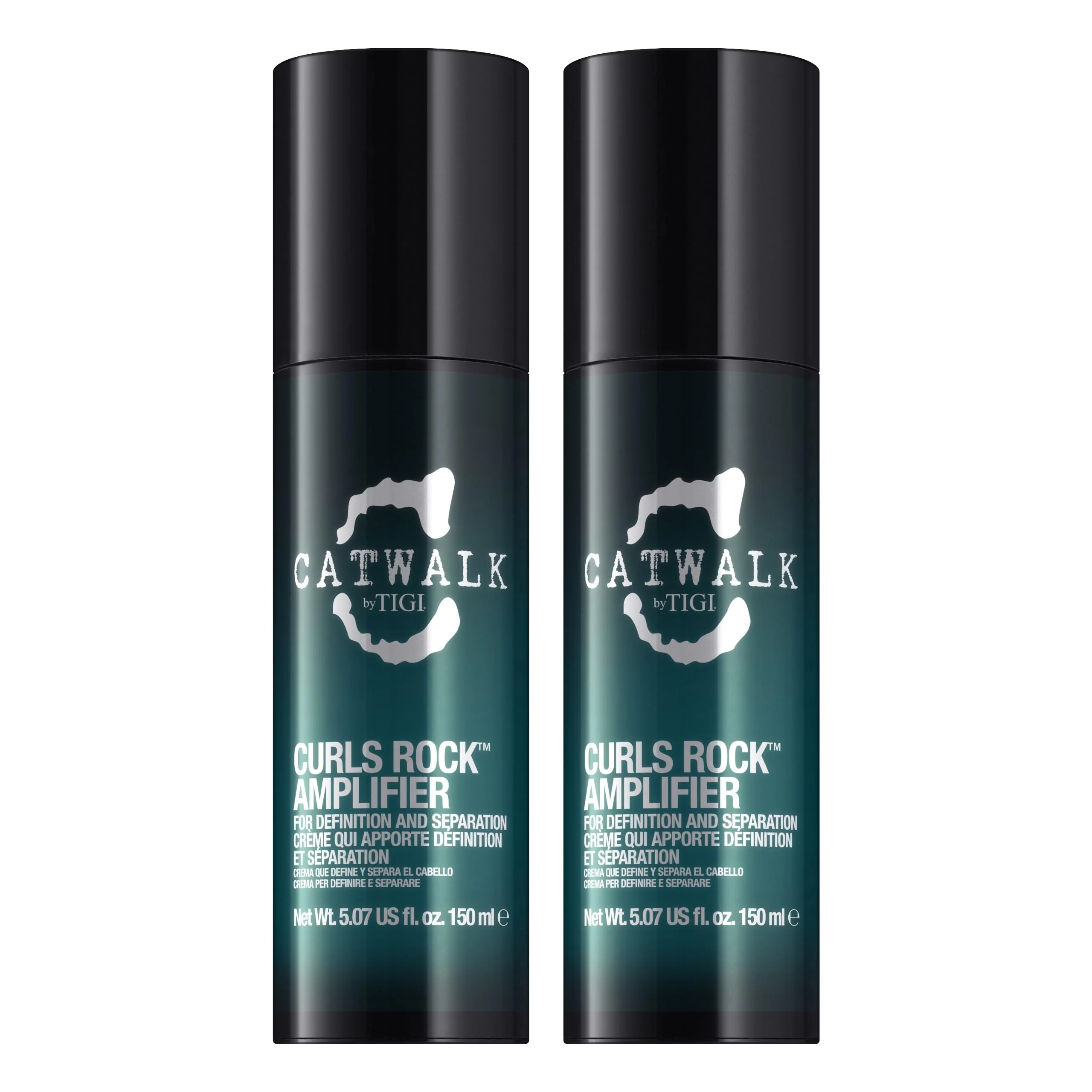 Smart Catwalk Curls Rock Amplifier Shaping Cream by TIGI 2-Pack - Curl Cream for Defining Wavy Curly Hair - Flexible Hold Frizz Control Anti-Humidity Prestigious