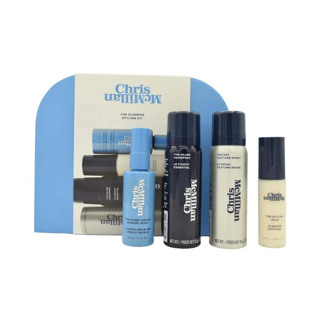 Pure Chris McMillan The Classics Styling Kit with HS3 Complex Travel Size Heat Protection Durable