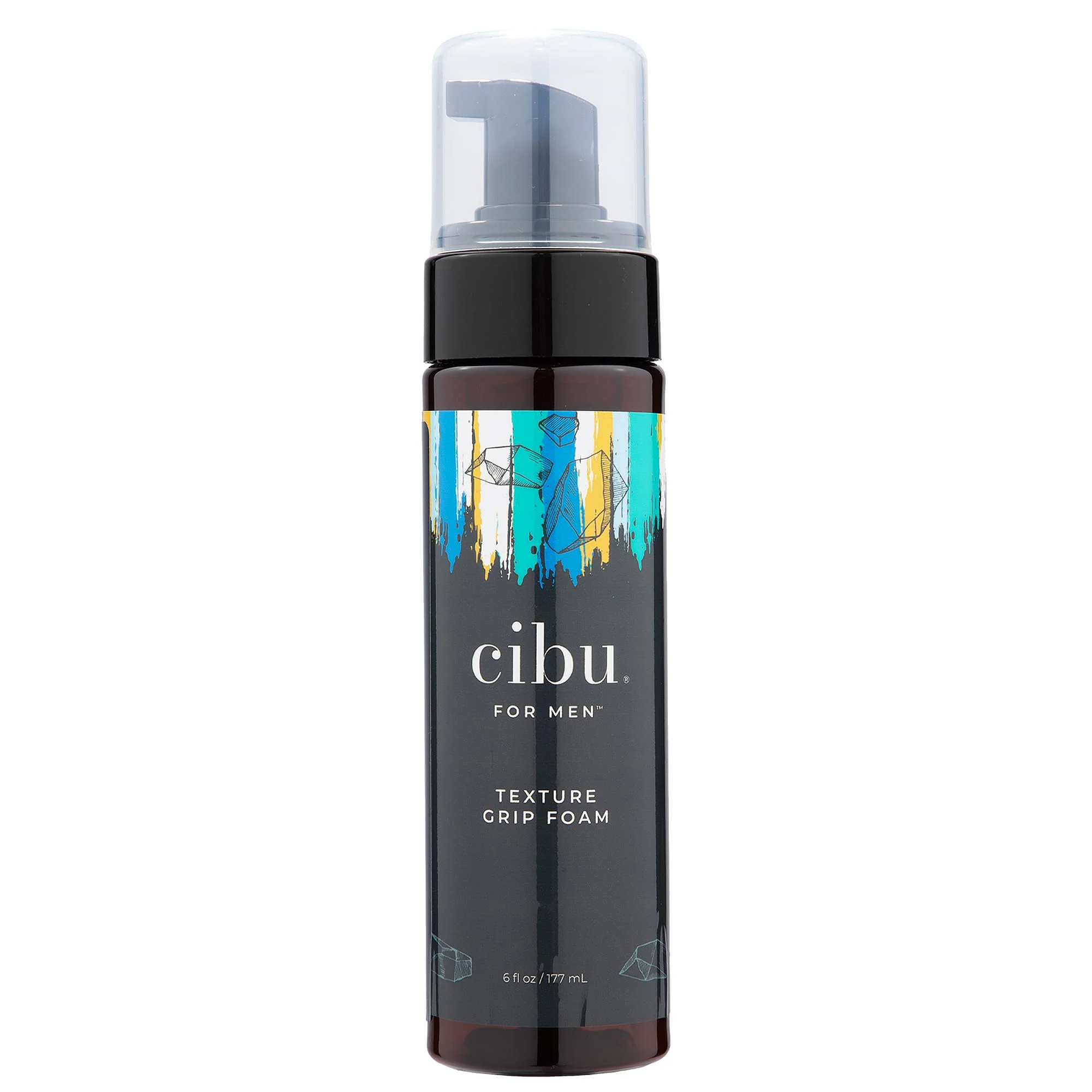 Next-Generation CIBU for Men Texture Grip Foam 6oz - Hair Styling Foam for Long Lasting Hold Texture and Volume While Keeping a Healthy Hair - I for Messy Fine Crafted