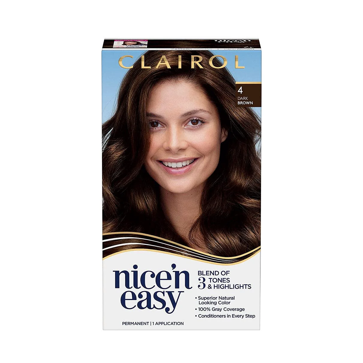 Fashionable Clairol Nice 'n Easy Permanent Color 4 Dark Brown 1 Count High-Performance