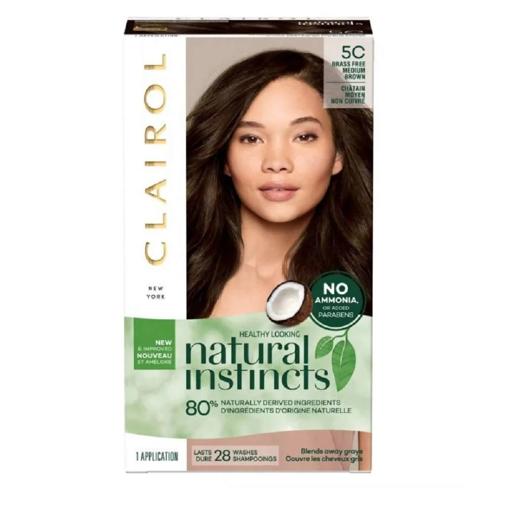 Fine Clairol Natural Instincts 5C Brass Med Brown Stylish