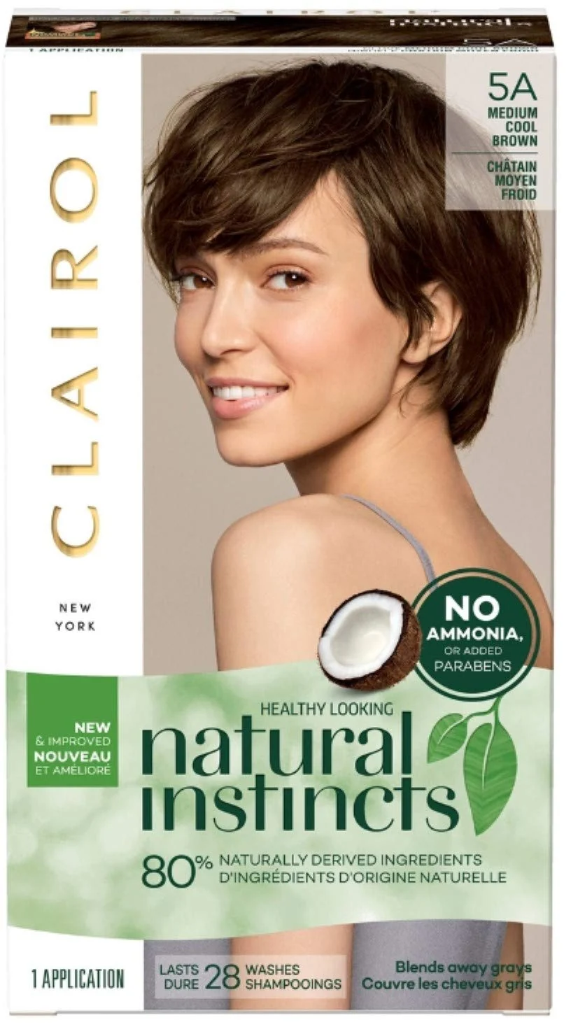 Specialty Clairol Natural Instincts Hair Color Medium Cool Brown 5A 1 ea Original Design