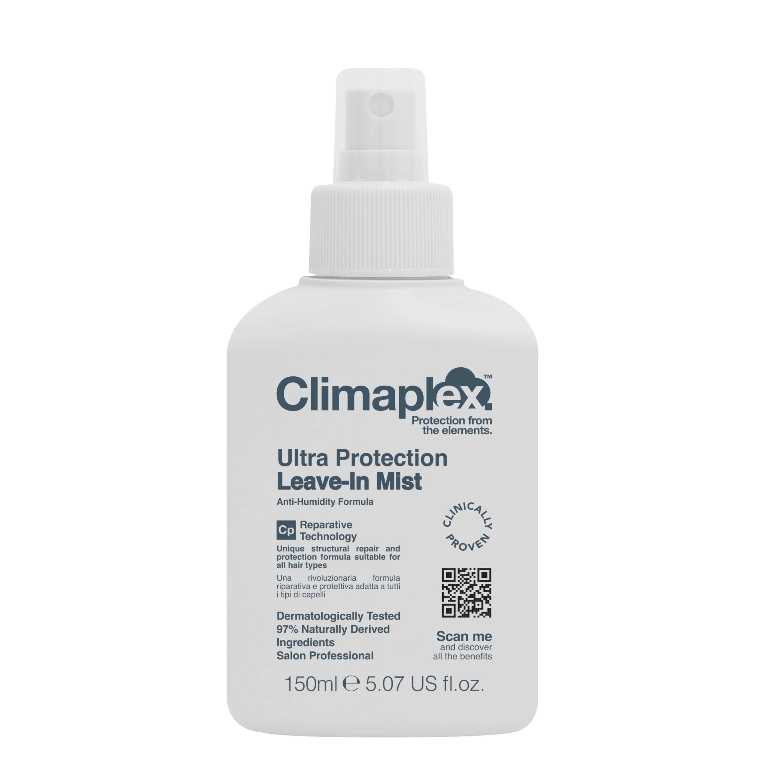 Reusable Climaplex Ultra Protection Leave-In Mist - Nourishing and Volumizing Properties - Shields and Seals Cuticles - Enhances Shine and Controls Frizz Elegant