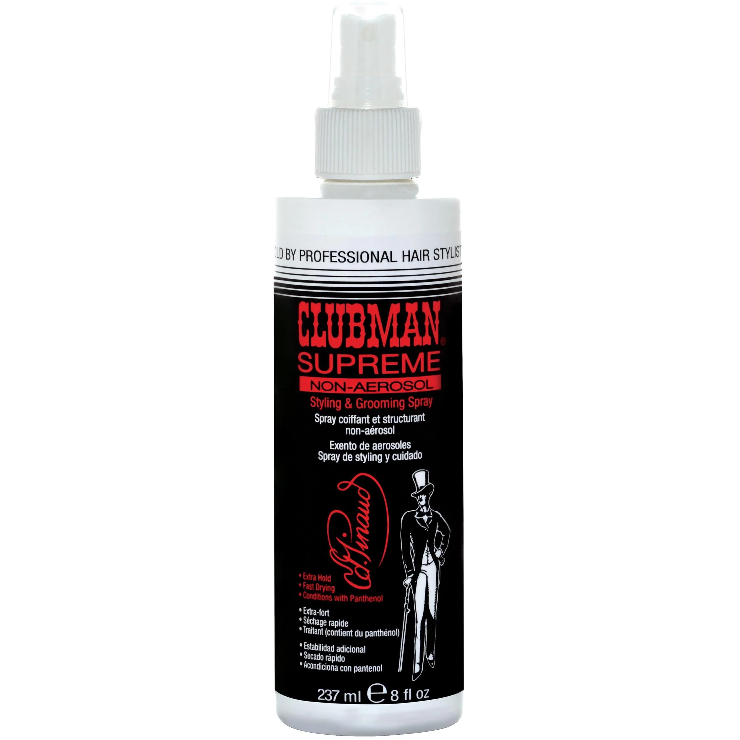 World-Class Clubman Supreme Non Aerosol Hairspray - Extra Hold Styling Grooming Hair Spray for Men with Panthenol 8 fl oz Trendy