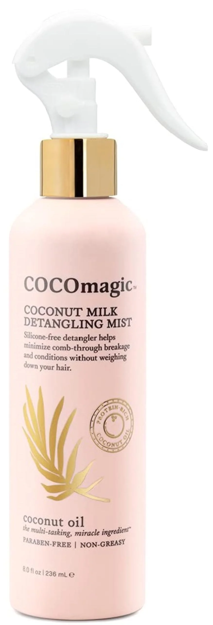 Consistent Coco Coconut Milk Detangling Mist Extra Moisturizing Leave-in Detangler Restore Vibrancy and Boost Shine Non-Greasy Formula Paraben Long-Lasting
