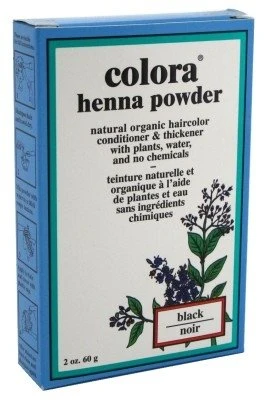 Luxury Colora Henna Powder Hair Color Black 2 Ounce Pack of 2 Flexible
