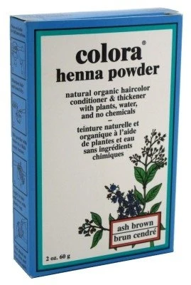 Long-Lasting Colora Henna Powder Hair Color Ash Brown 2 Ounce Pack of 6 Dependable