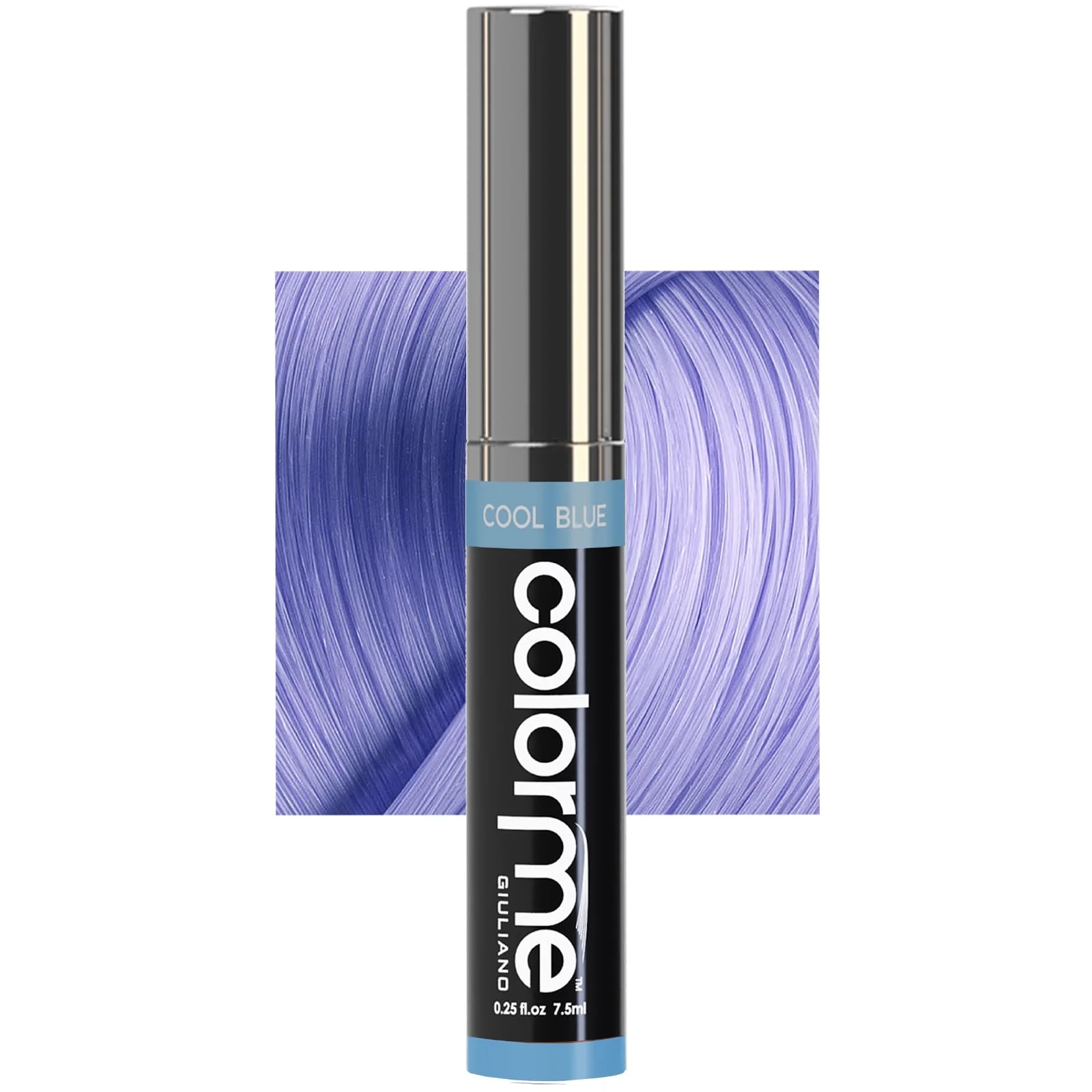 Innovative Colorme Root Touch Up Temporary Hair Mascara to color and Blend Semi Permanent Dye regrowth. Washes Out COOL BLUE Practical