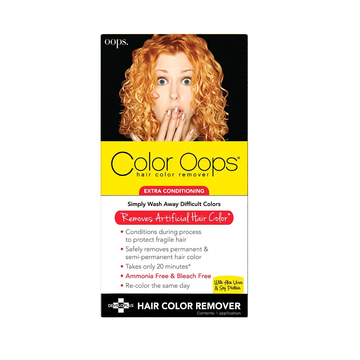 Enhanced Color Oops Extra Conditioning Hair Color Remover 1 Application Hair Dye Remover Processes in 20 Minutes Safely Removes Permanent Semi-Permanent Pure
