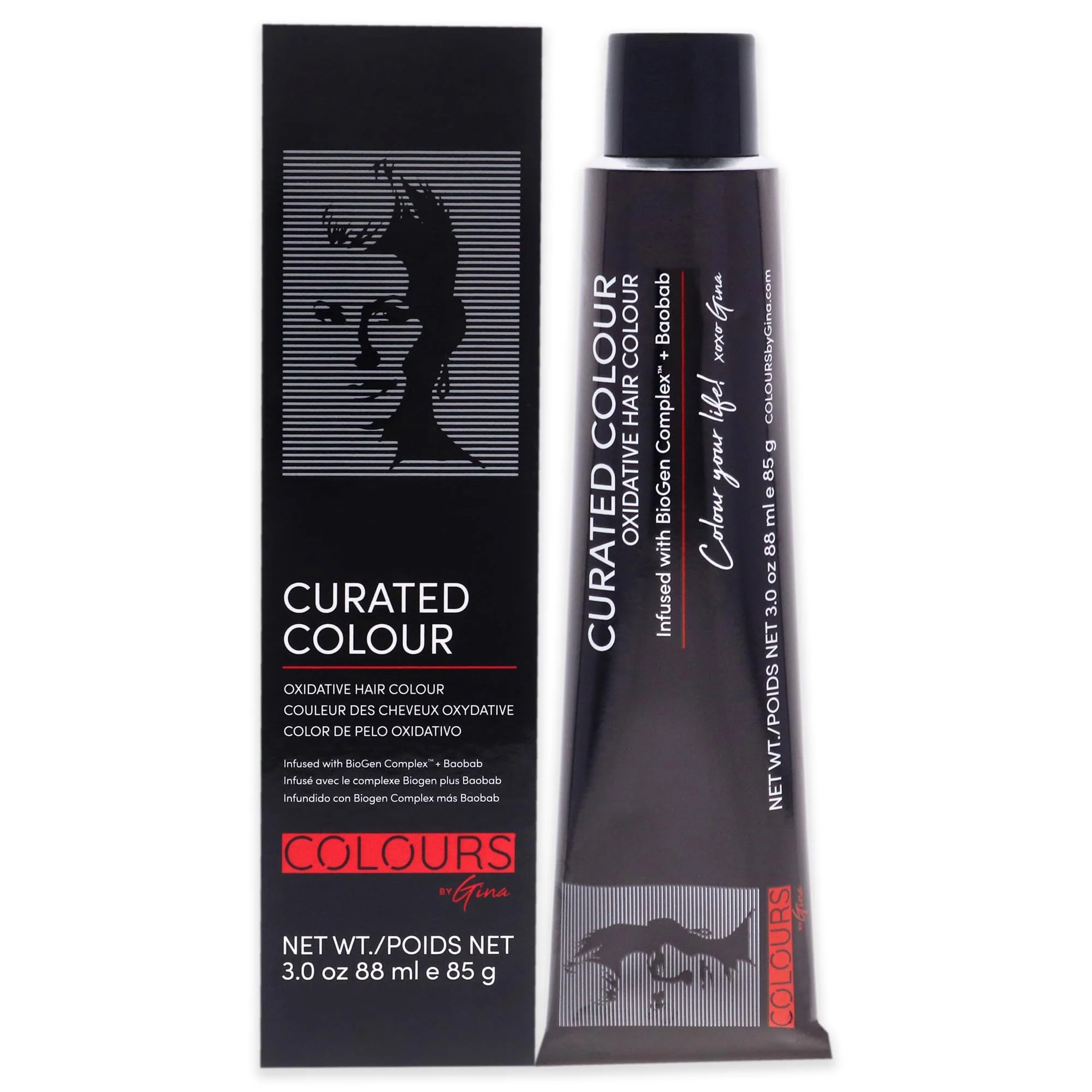Relaxed Colours By Gina Curated Colour - 1.11-1BB Deepest Black by Colours By Gina for Unisex - 3 oz Hair Color High-Grade