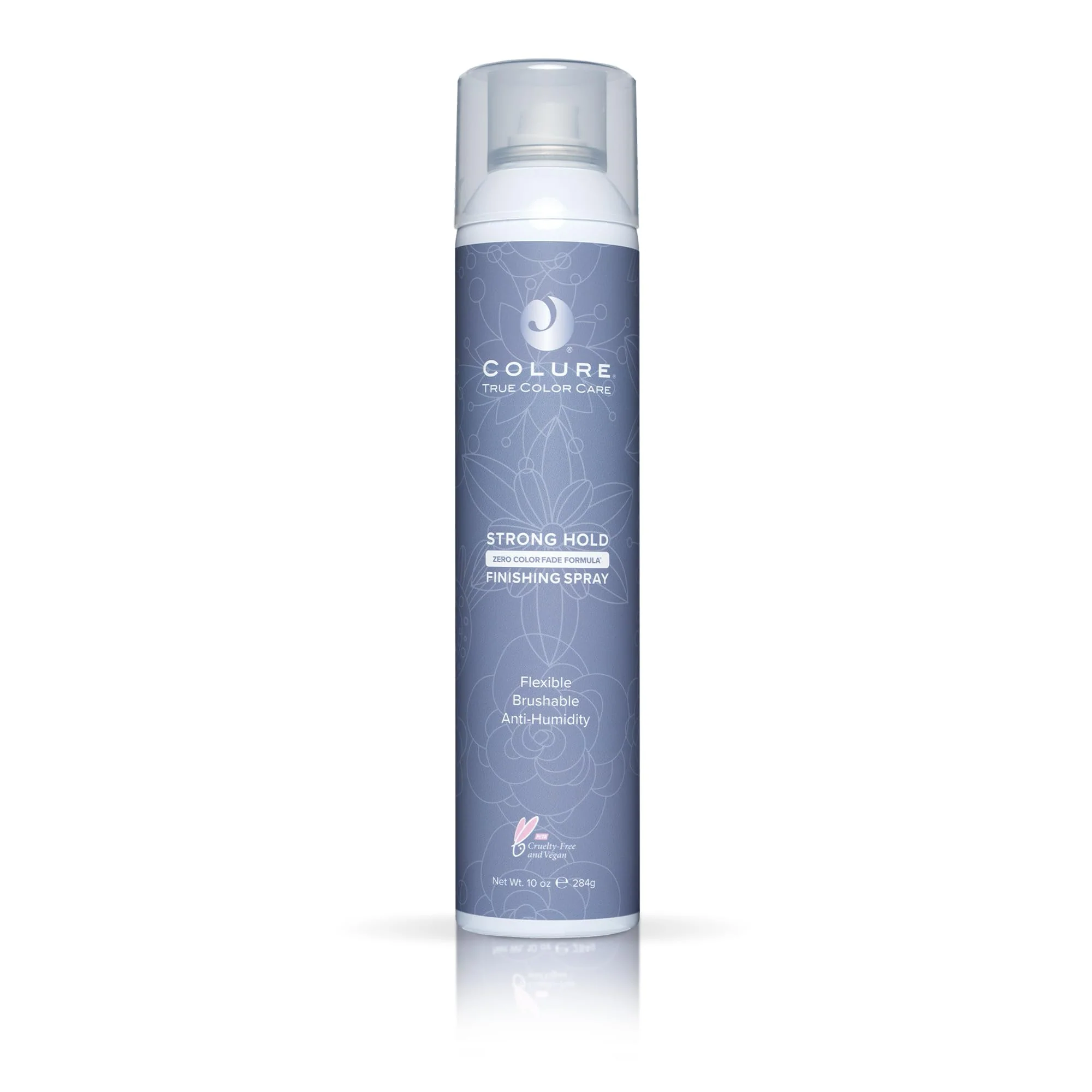 Reliable COLURE Strong Hold Finishing Spray 10 oz - Firm Flexible Professional Hairbrushable Hairspray with Humidity Resistance Natural