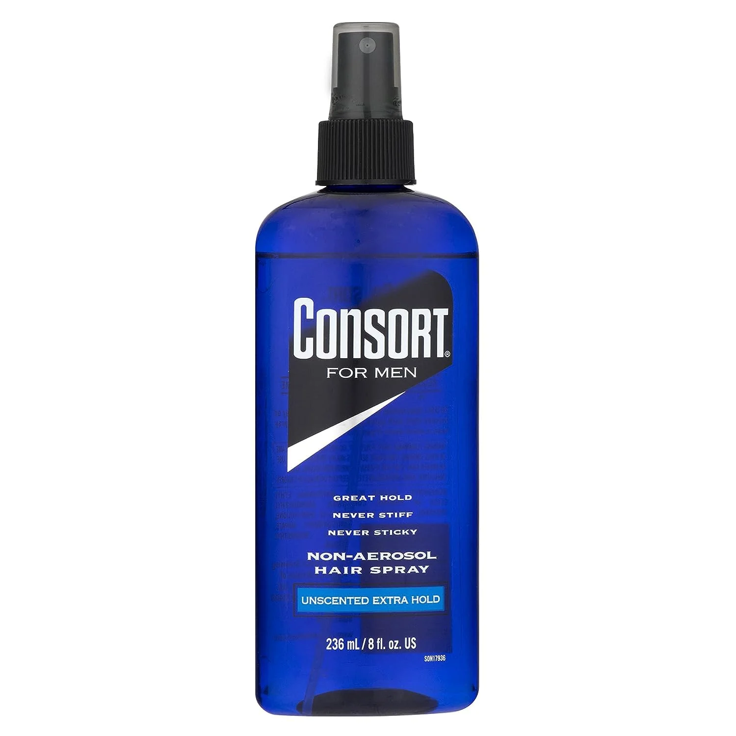Original Design Consort Hair Spray 8 Ounce Unscented Extra Hold Pump Non-Aero 236ml 6 Pack Stylish
