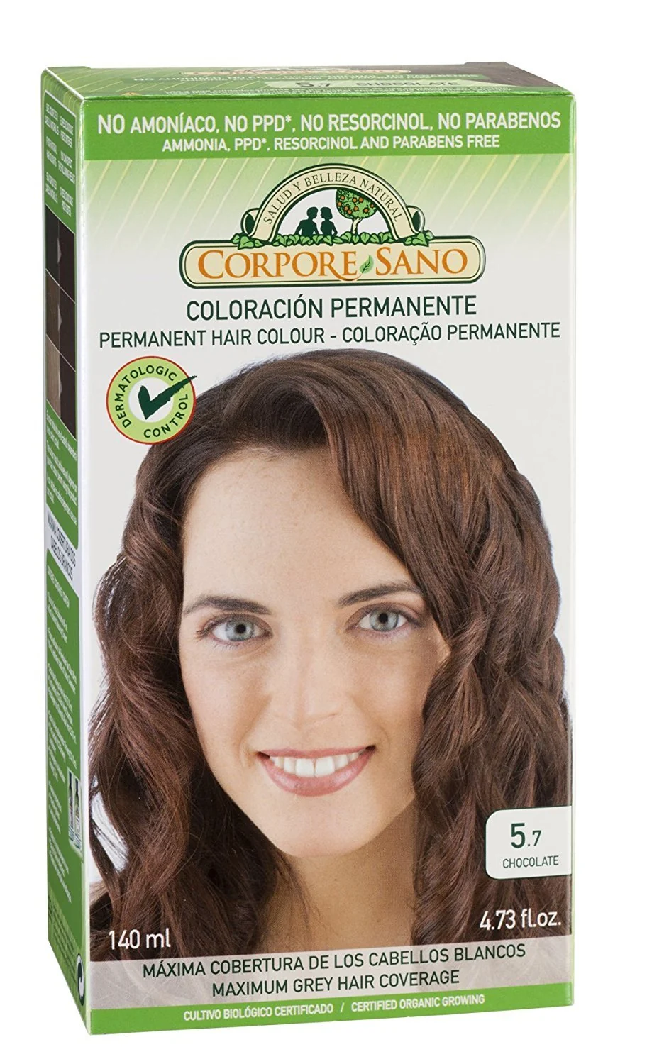 Certified Corpore Sano Permanent Hair Colour Does Not Contain PPD AMMONIA RESORCINOL PARABENS. 5.7 Chocolate Functional