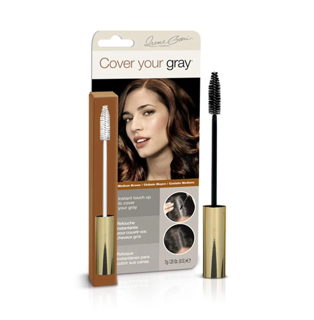 Top-Quality Cover Your Gray Brush-in Wand - Medium Brown Pack of 6 Responsible