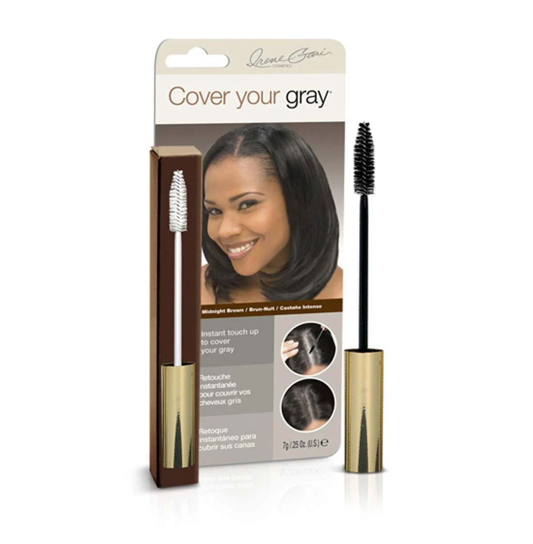 Genuine Cover Your Gray Brush-in Wand - Midnight Brown Pack of 6 Stylish