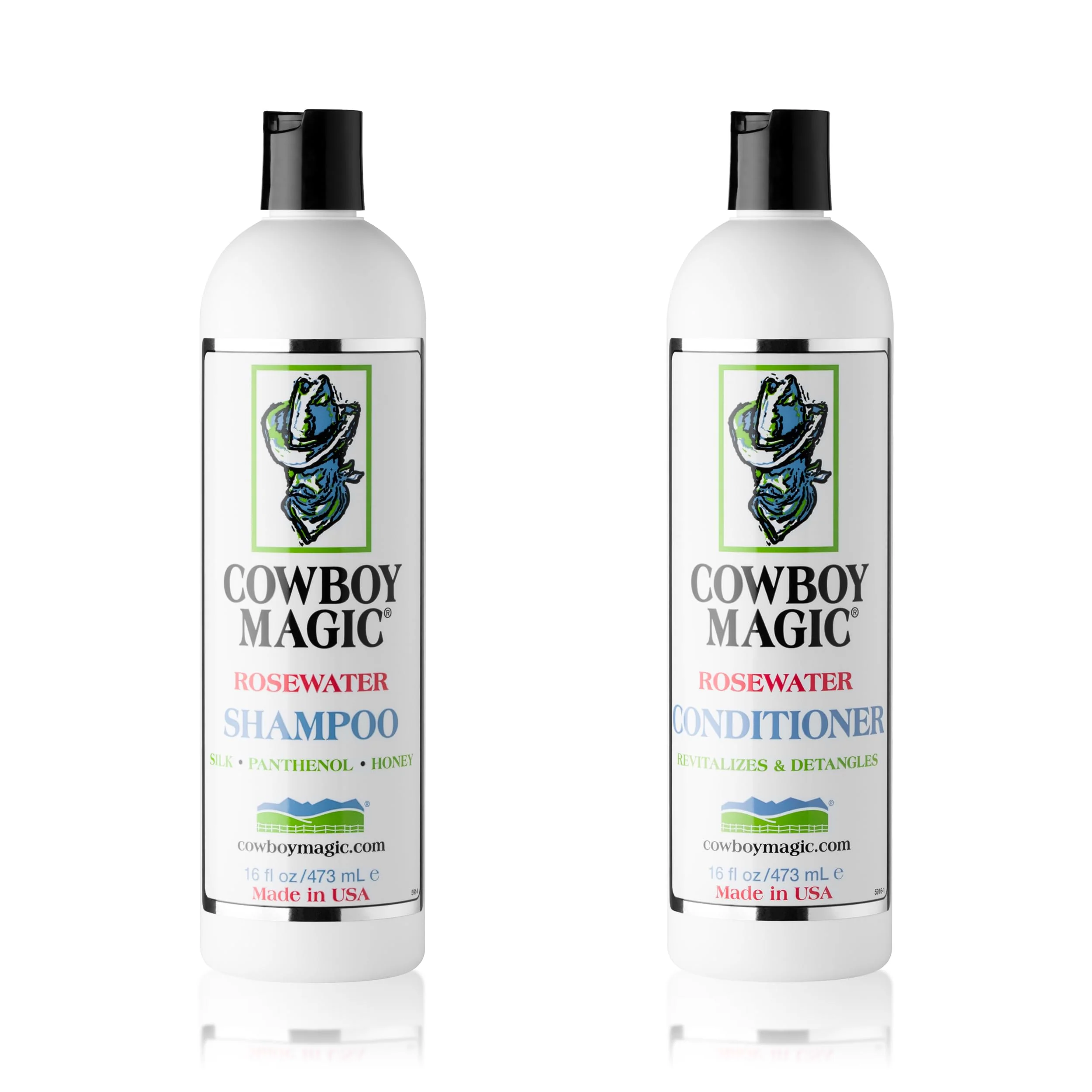 Consistent Cowboy Rosewater Shampoo Conditioner 16 Ounce Each Secure