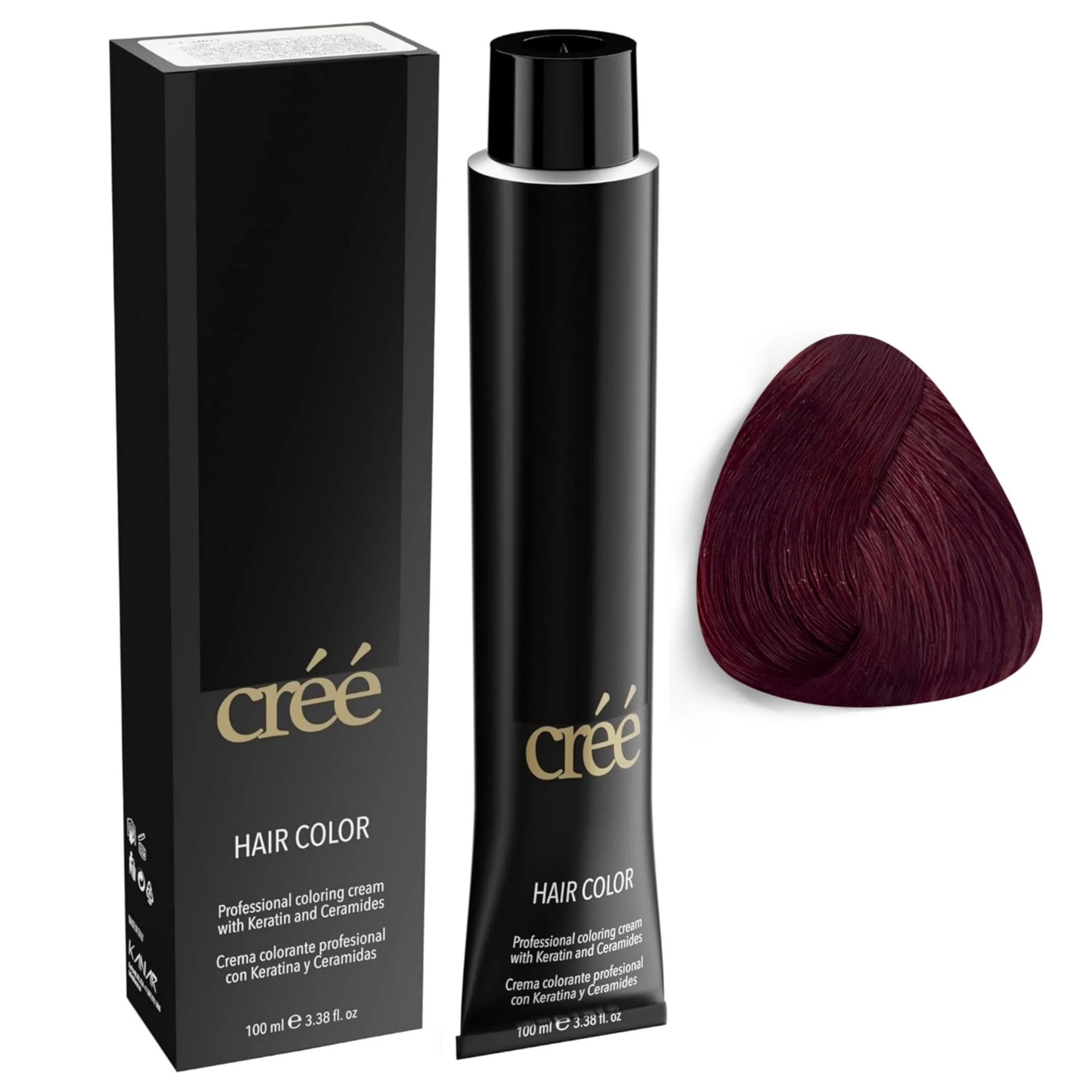 Innovative Cree Professional 6.6 - Dark Red Blond Permanent Hair Color - Long Lasting Rich Vibrant - Gray Coverage 100ml - 3.4 fl.oz. Enhanced