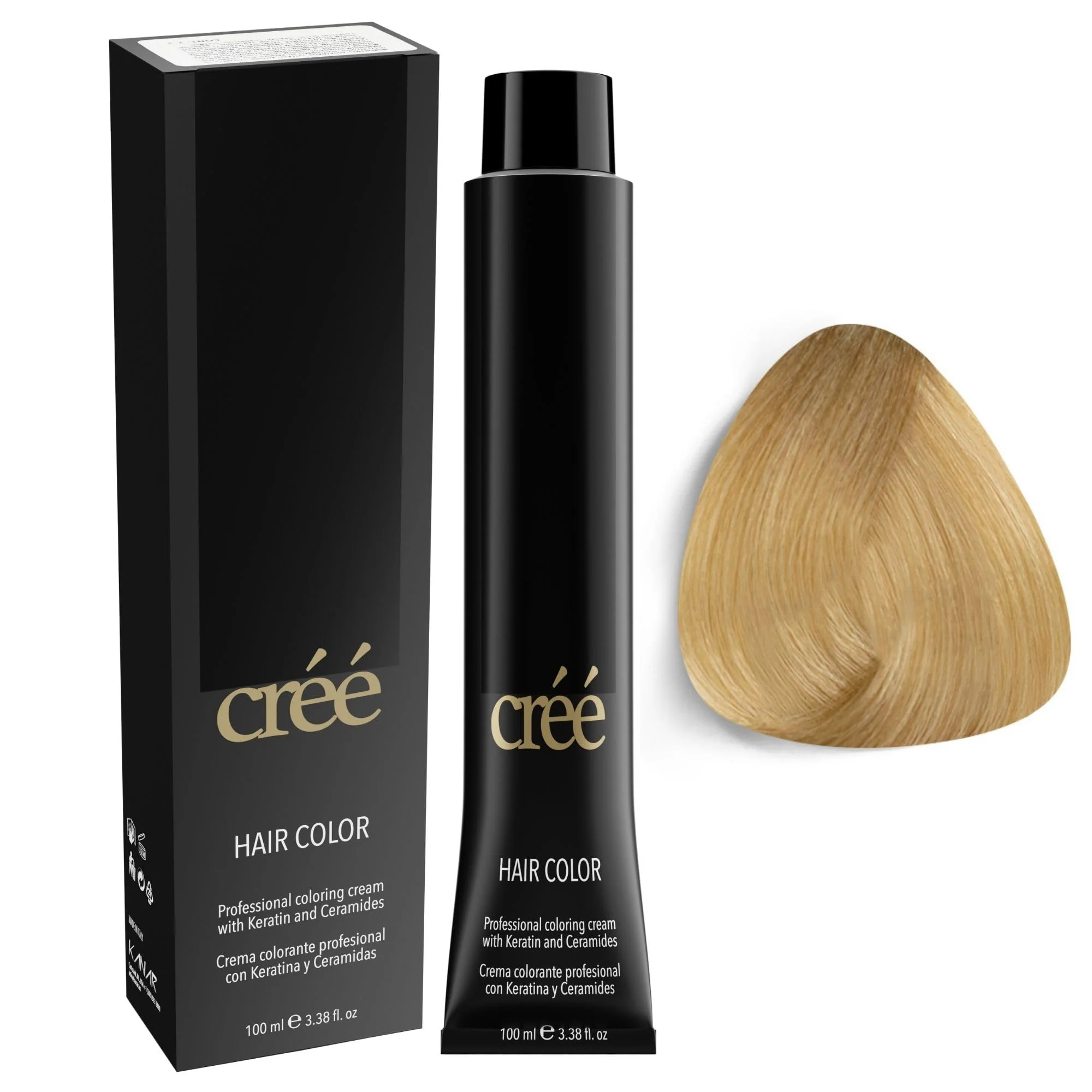 Relaxed Cree Professional 10 - Lightest Platinum Blond Permanent Hair Color - Long Lasting Rich Vibrant - Gray Coverage 100ml - 3.4 fl.oz. Trusted