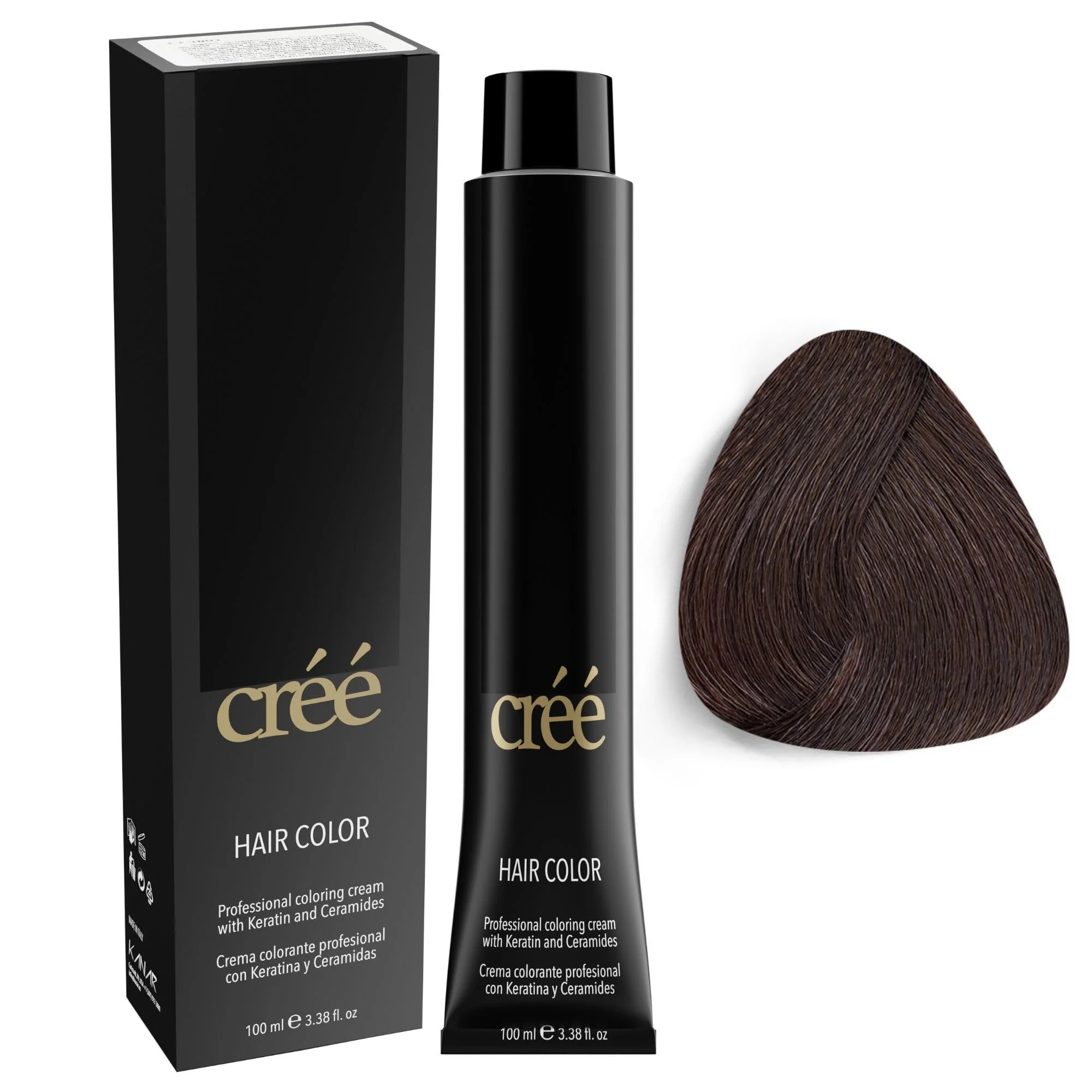 User-Friendly Cree Professional 5.99 - Chocolate Permanent Hair Color - Long Lasting Rich Vibrant - Gray Coverage 100ml - 3.4 fl.oz. Consistent