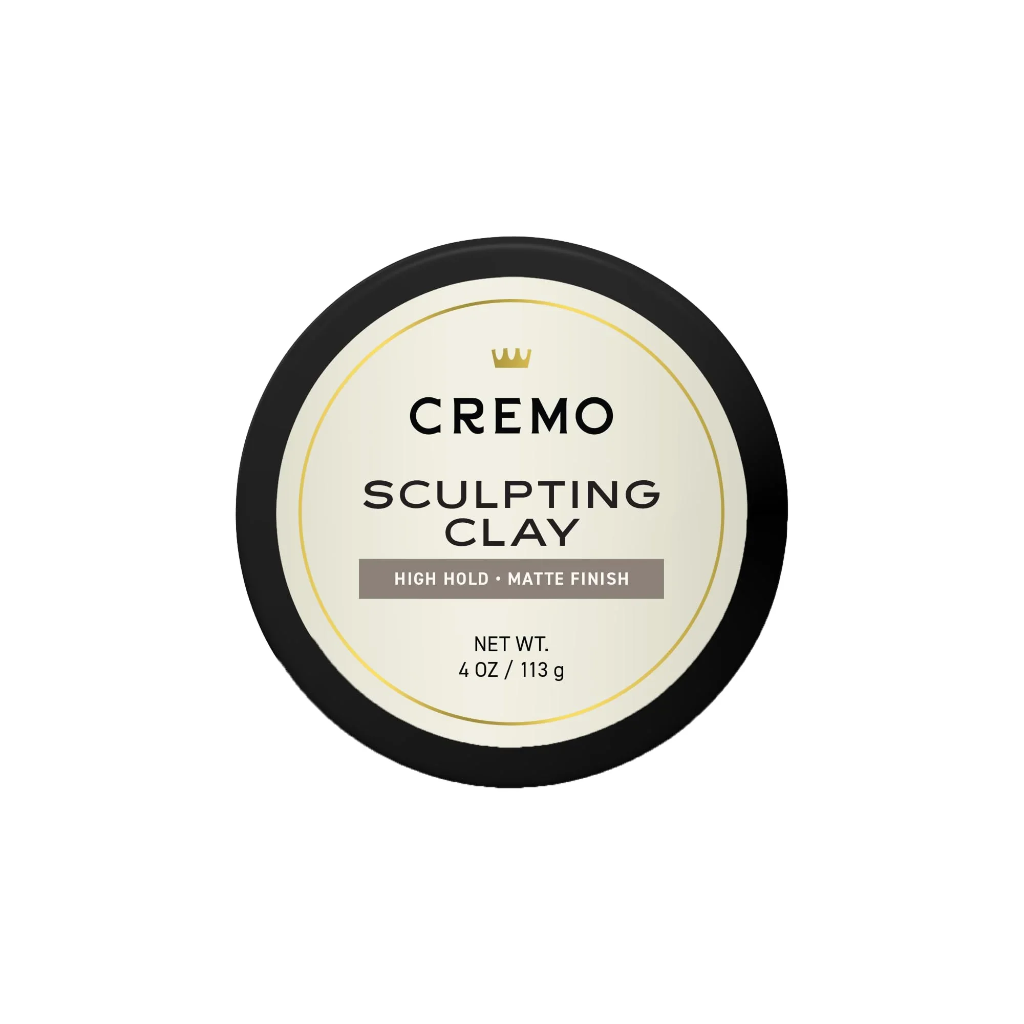 Reusable Cremo Mens Hair Clay Premium Barber Grade Sculpting Clay for Hair Styling High Hold Matte Finish 4 Oz Smooth