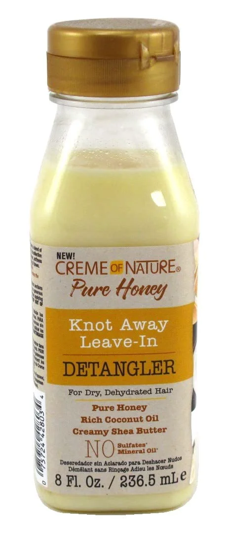 Consistent Creme Of Nature Pure Honey Detangler 8 Ounce Leave-In Pack of 2 Clean