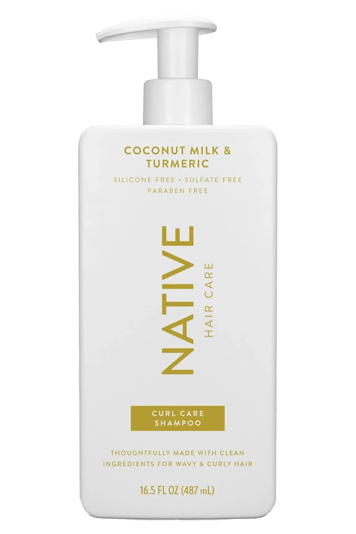 Fine Crafted Curl Care Native Coconut Milk Turmeric Shampoo and Conditioner 16.5 oz Coconut Milk Tumeric Easy-to-Use