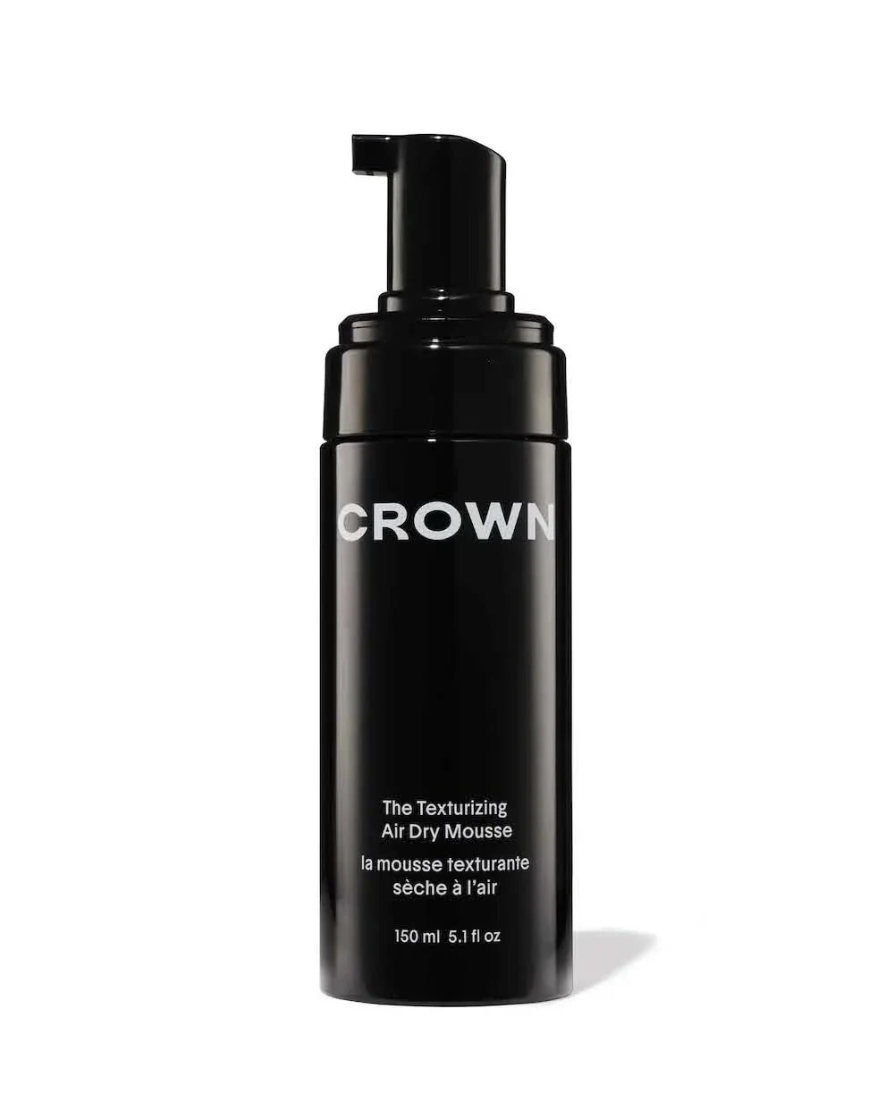 Excellent CROWN AFFAIR The Texturizing Air Dry Hair Mousse 5.1 Fl Oz Pack of 1 Black Fine