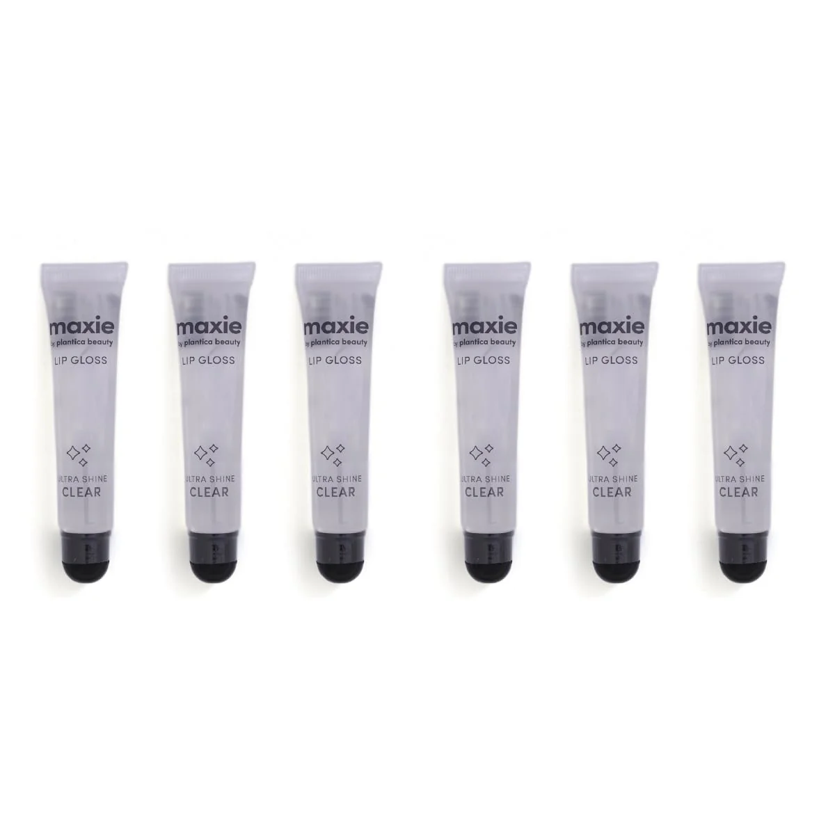Premium Material Maxie by Plantico Beauty Clear Lip Polish bulk 12 Pieces CLEAR ALOE Clear 6 PCS Functional