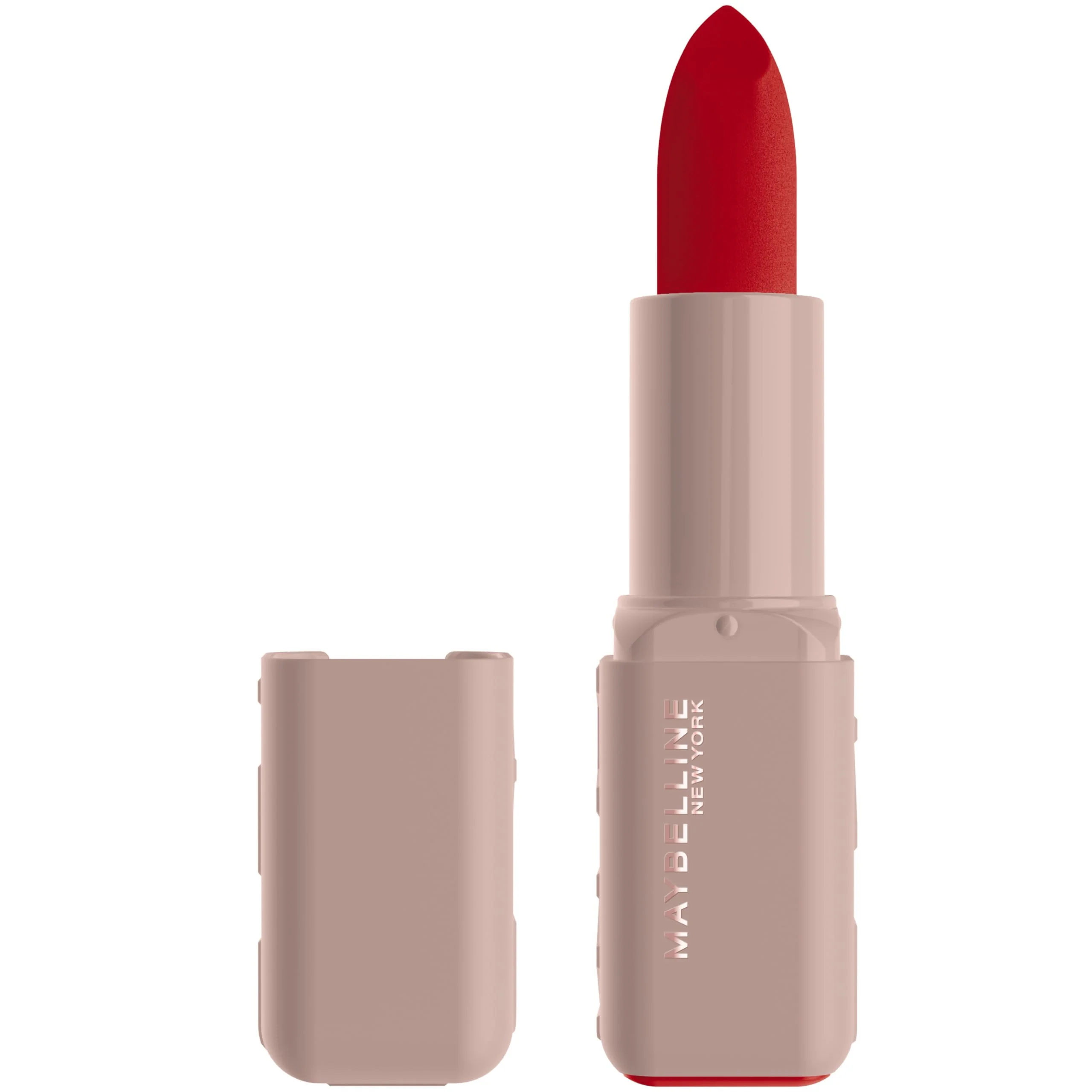 Healthy MAYBELLINE Serum Lipstick Hydrating Lip Makeup with 8HRs of Lip Plumping Moisture with Hyaluronic Acid Oil Blend Wild Card Midtone Red Matte Contemporary