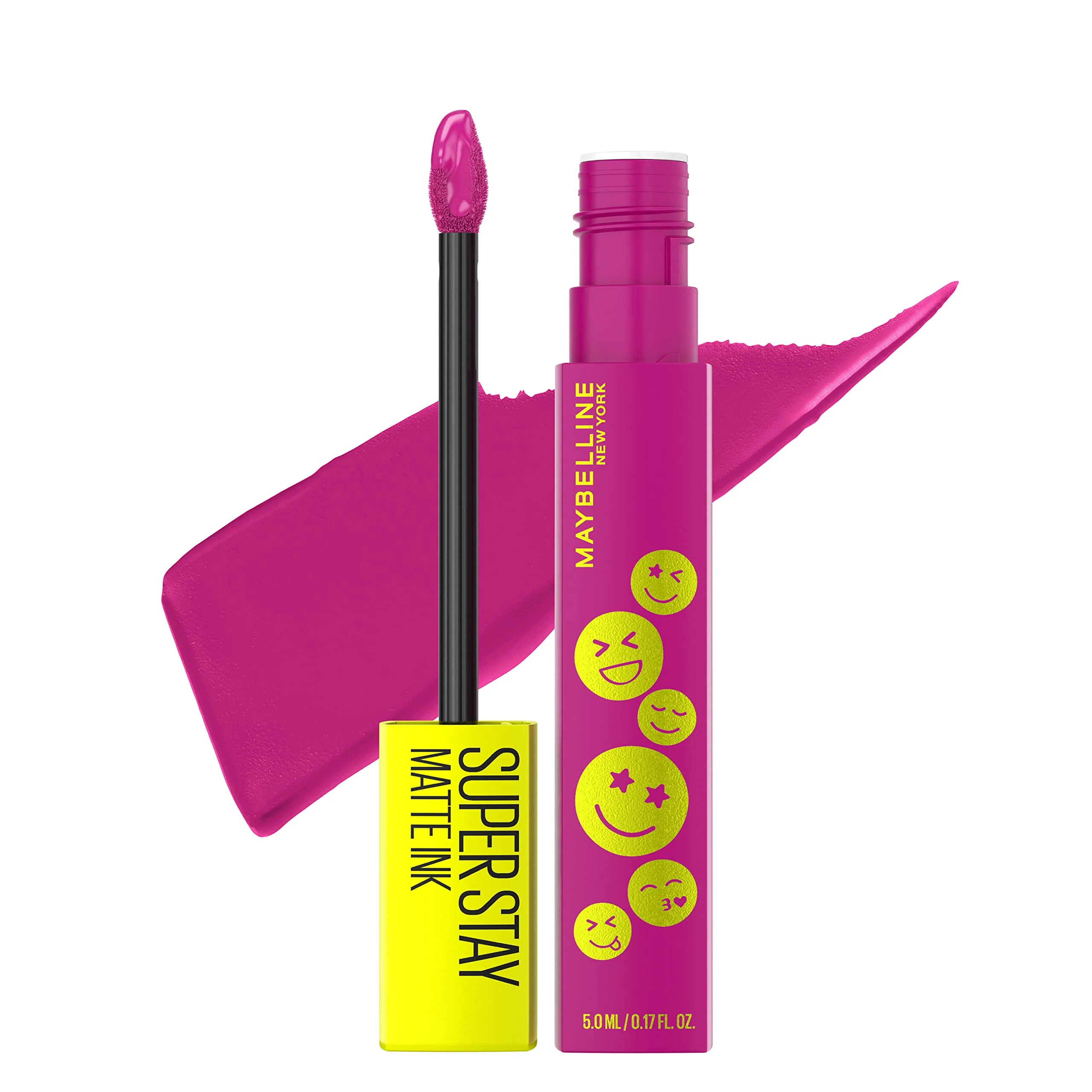 Optimized Maybelline Super Stay Matte Ink Liquid Lip Color Moodmakers Lipstick Collection Long Lasting Transfer Proof Lip Makeup Reviver Plum 1 Count Reusable
