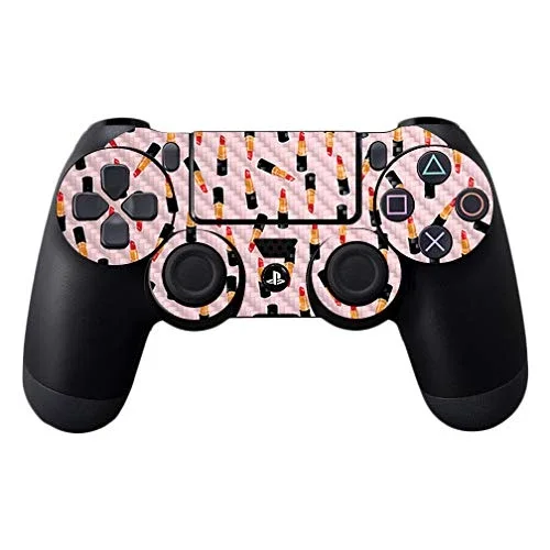 Sophisticated MightySkins Carbon Fiber Skin for Sony PS4 Controller - Lipstick Pattern Protective Durable Textured Carbon Fiber Finish Easy to Apply Remove High-Grade