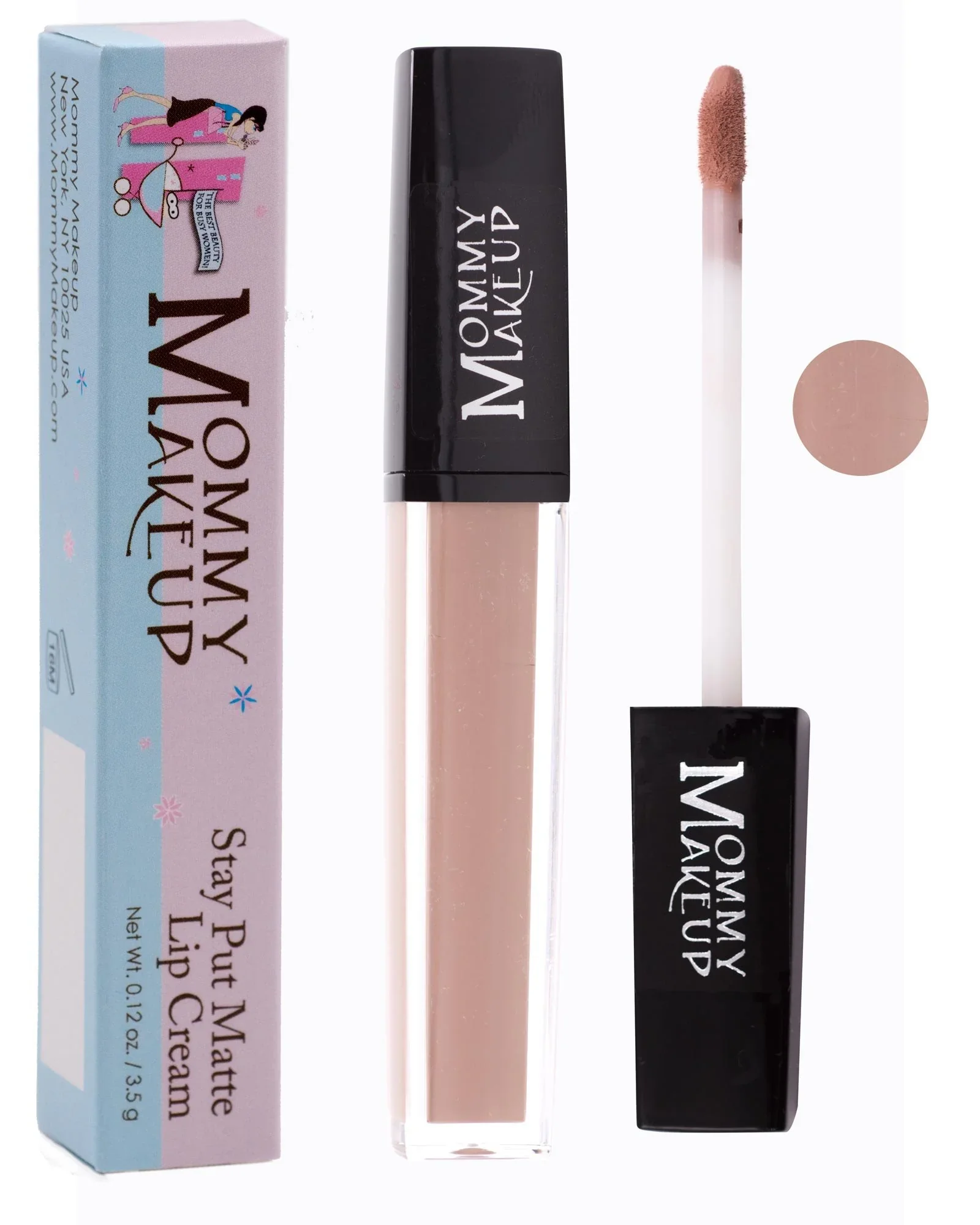 Comfortable Mommy Makeup Stay Put Matte Lip Cream - Kiss-proof Transfer-proof Waterproof Long Lasting Lipstick - Non-Drying Formula Infused with Vitamin E Superior