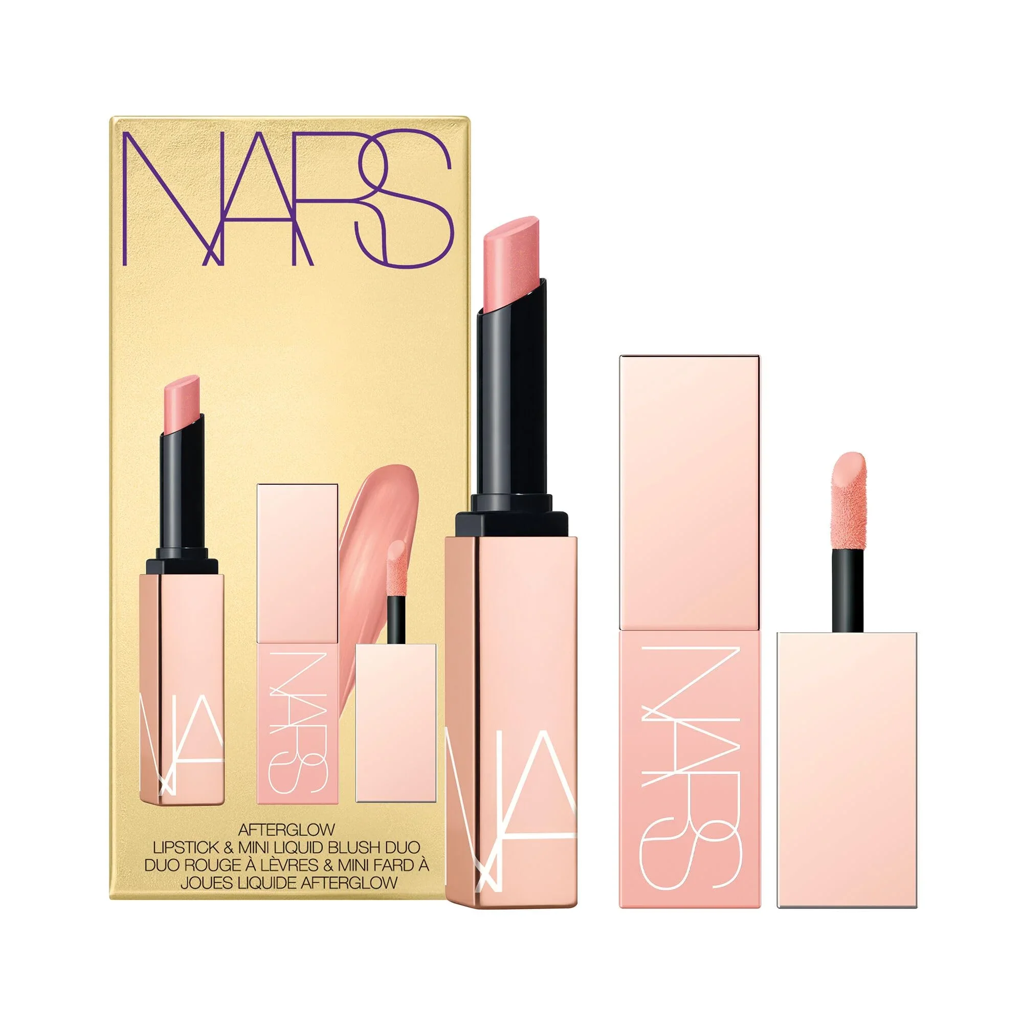 User-Friendly NARS Afterglow Lipstick Mini Liquid Blush Duo Orgasm Sex Appeal 2 Piece Set Clean