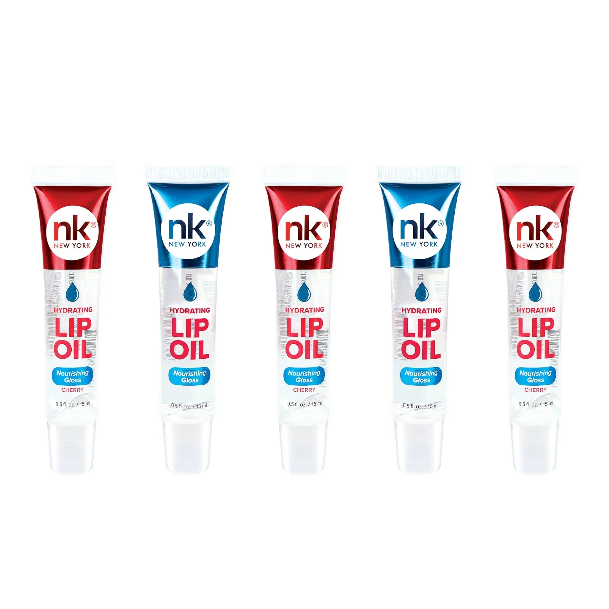 Stylish Nicka K Hydrating Lip Oil Nourishing Glass GLOSS2PK-CHERRY3PK Consistent