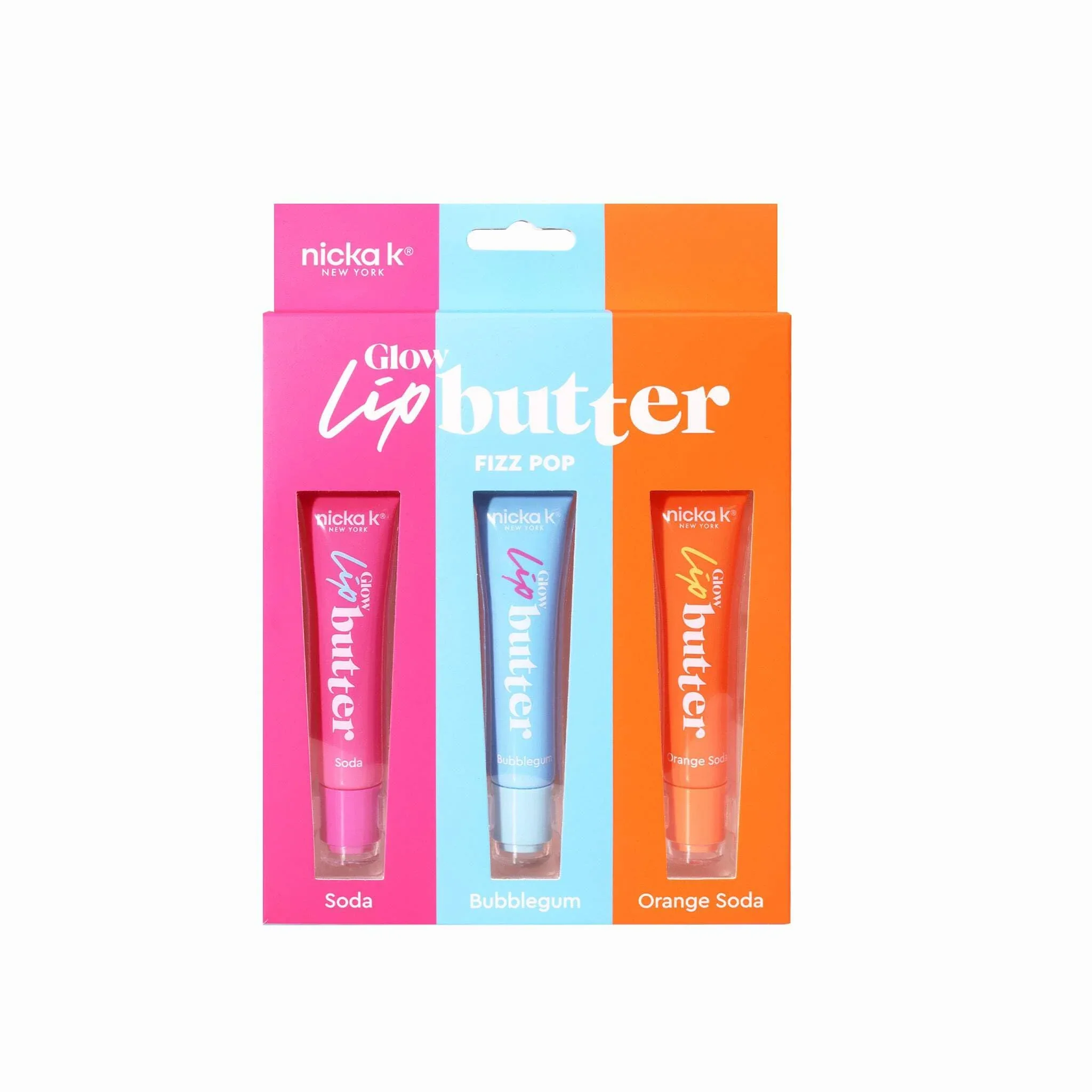 Verified NICKA K NEW YORK Glow Lip Butter Hydrate Silky Shin Soft Smooth and Radiant Lips MLBT02 Fizz Pop Powerful