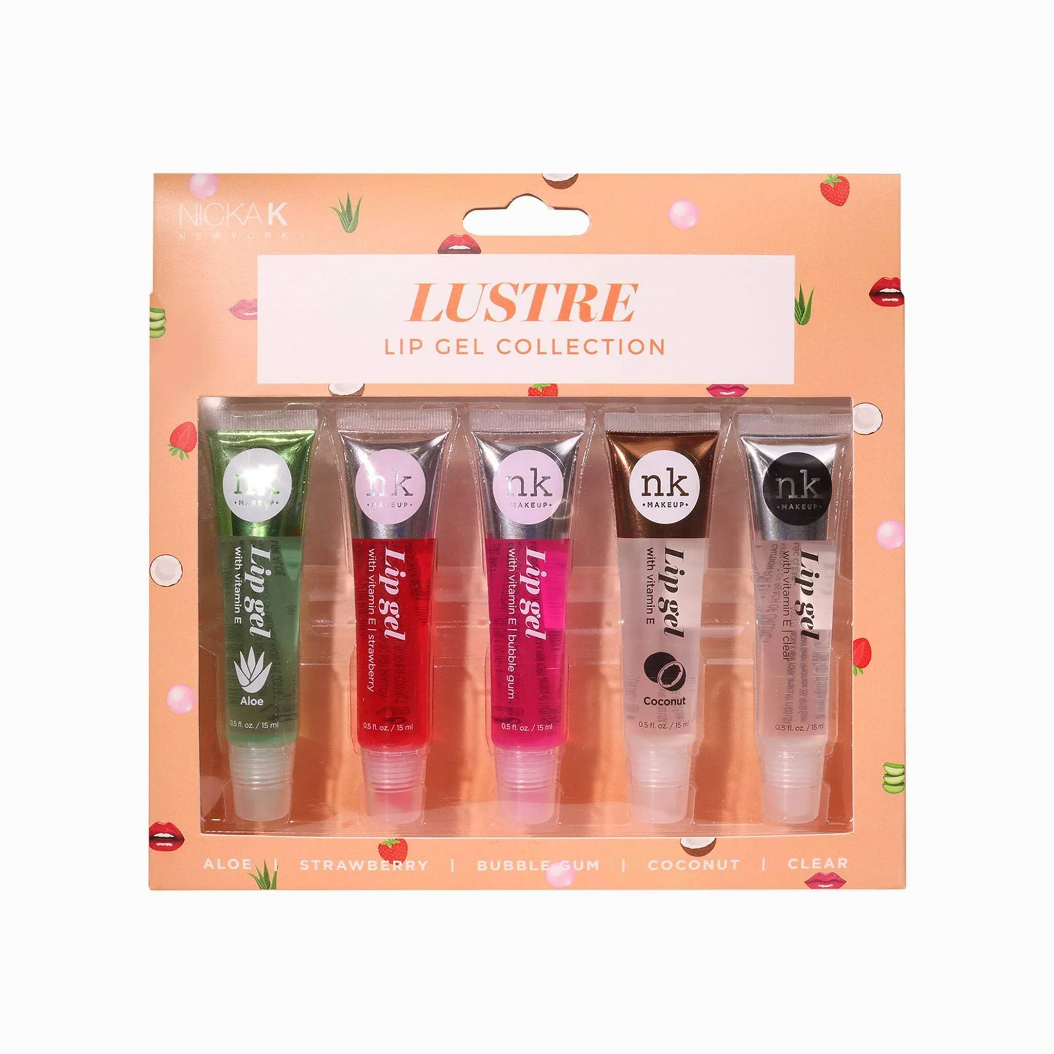 Elegant NICKA K NEW YORK Lip Gel Collection High Shine Non-Sticky Lightweight Lip Gloss MLLG02N Lustre Trusted