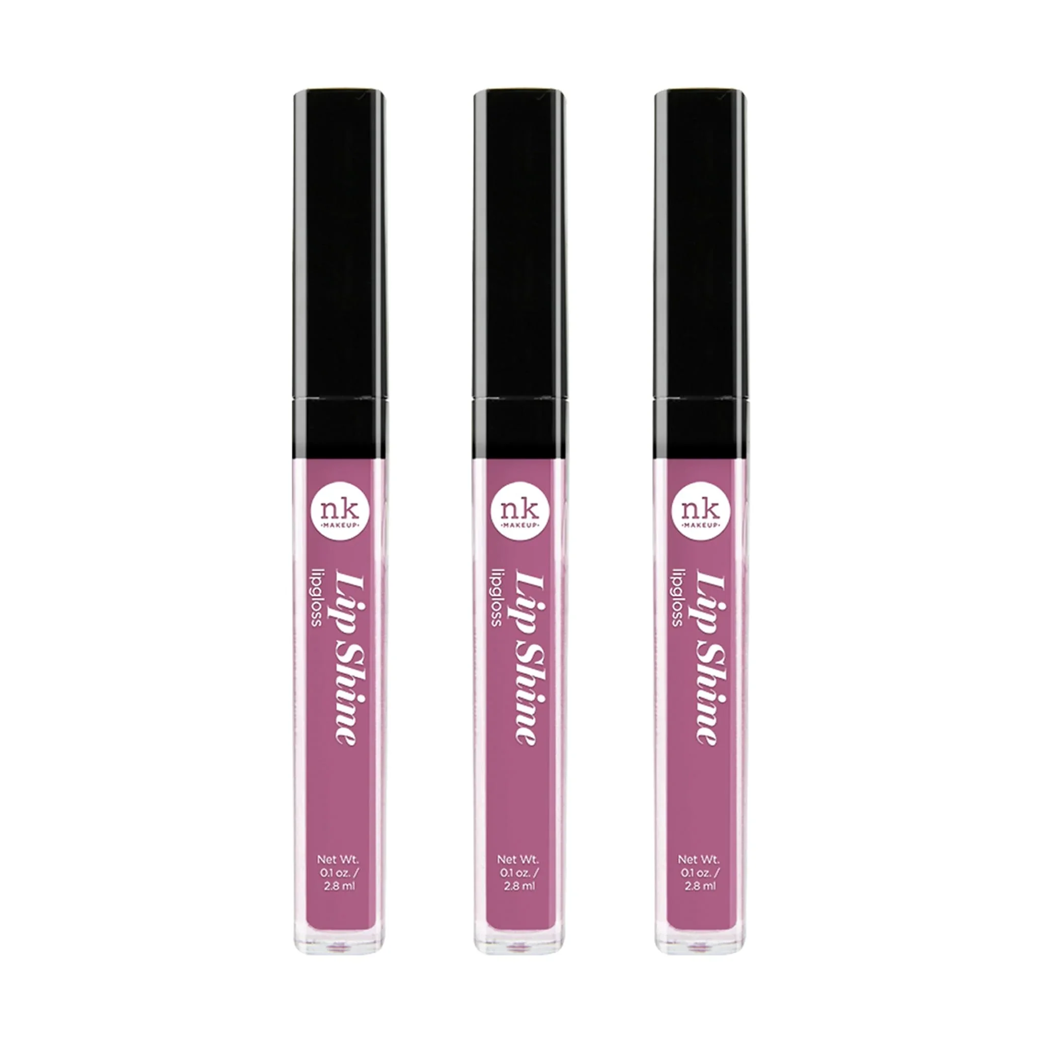 Luxury NICKA K NEW YORK Lipshine Cosmetics vibrant colors bright colors shining lips lip shine long lasting AMZ266 Optimized